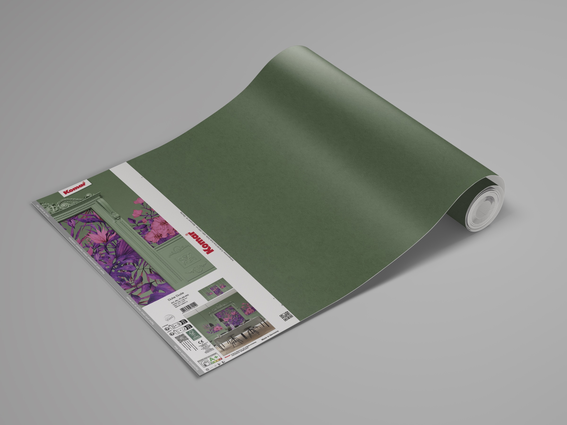 Komar Fototapete »Komar Vlies Fototapete - Duke Dude green - Grösse 400 x 250 cm« bedruckt glatt