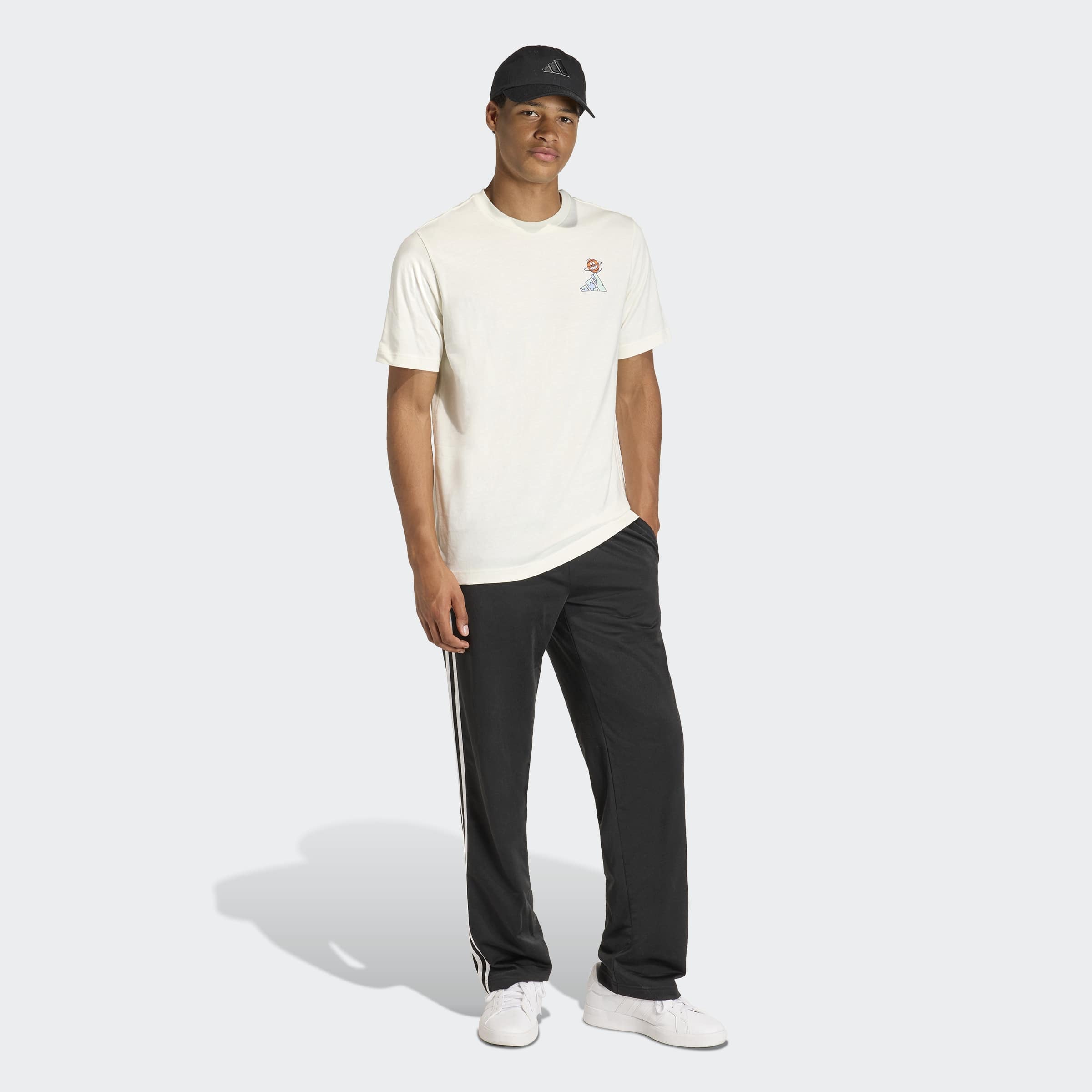 adidas Sportswear T-shirt »EARTH DAY GRAFIK« pour adultes, au style sportif, sans fermeture, en coton
