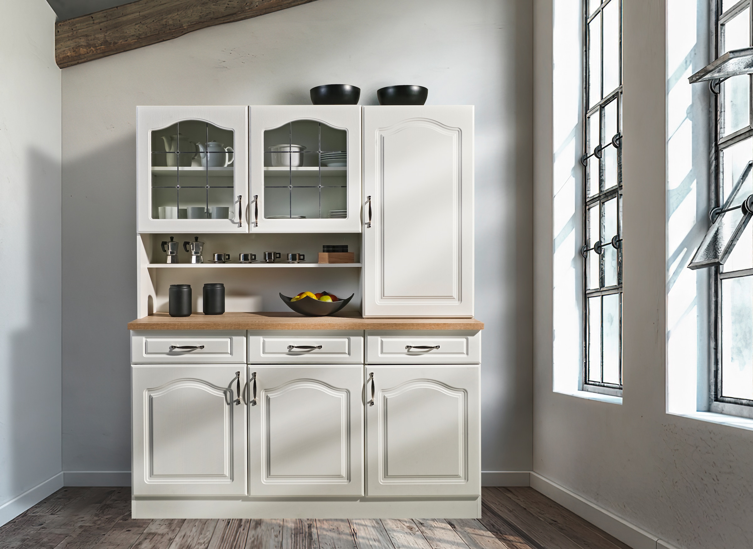 wiho Küchen Buffet de cuisine »Linz« 150 cm breit, in Landhaus-Optik