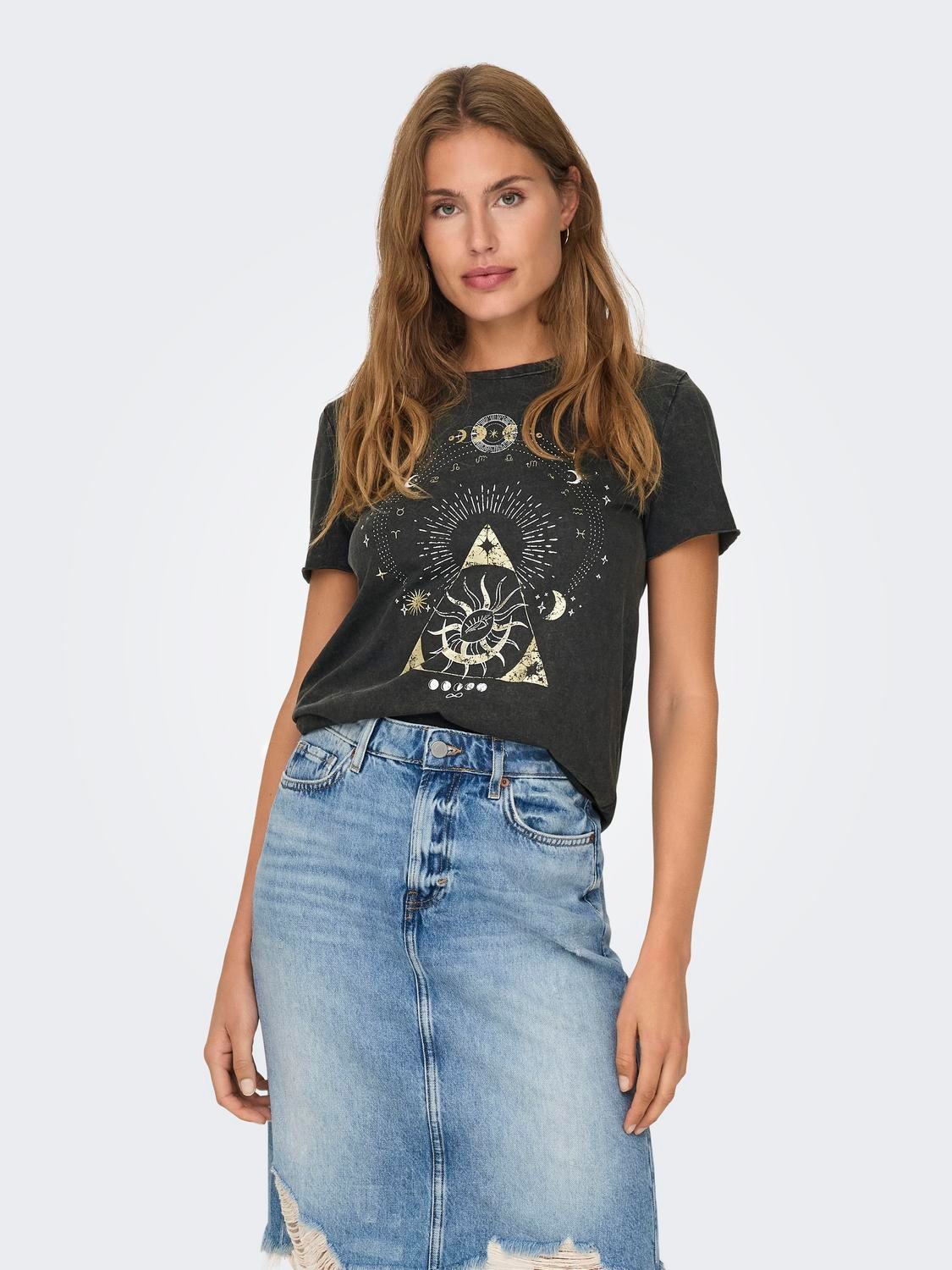 ONLY Rundhalsshirt »ONLLUCY REG S/S TOP JRS NOOS« unterschiedlich bedruckt