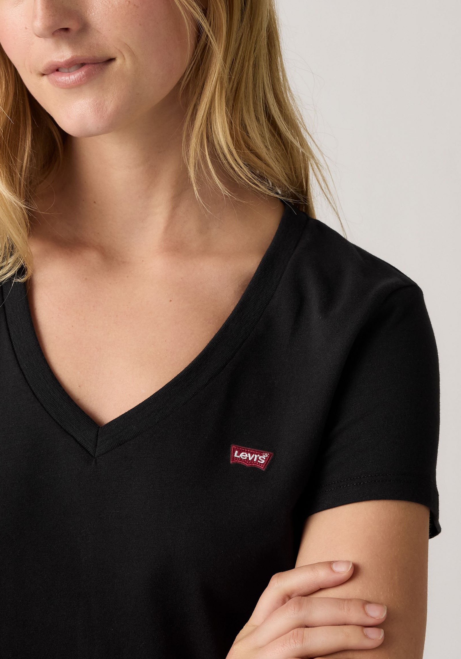 Levi's® T-shirt »VNECK TEE 2 PACK« Packung, 2 cuis