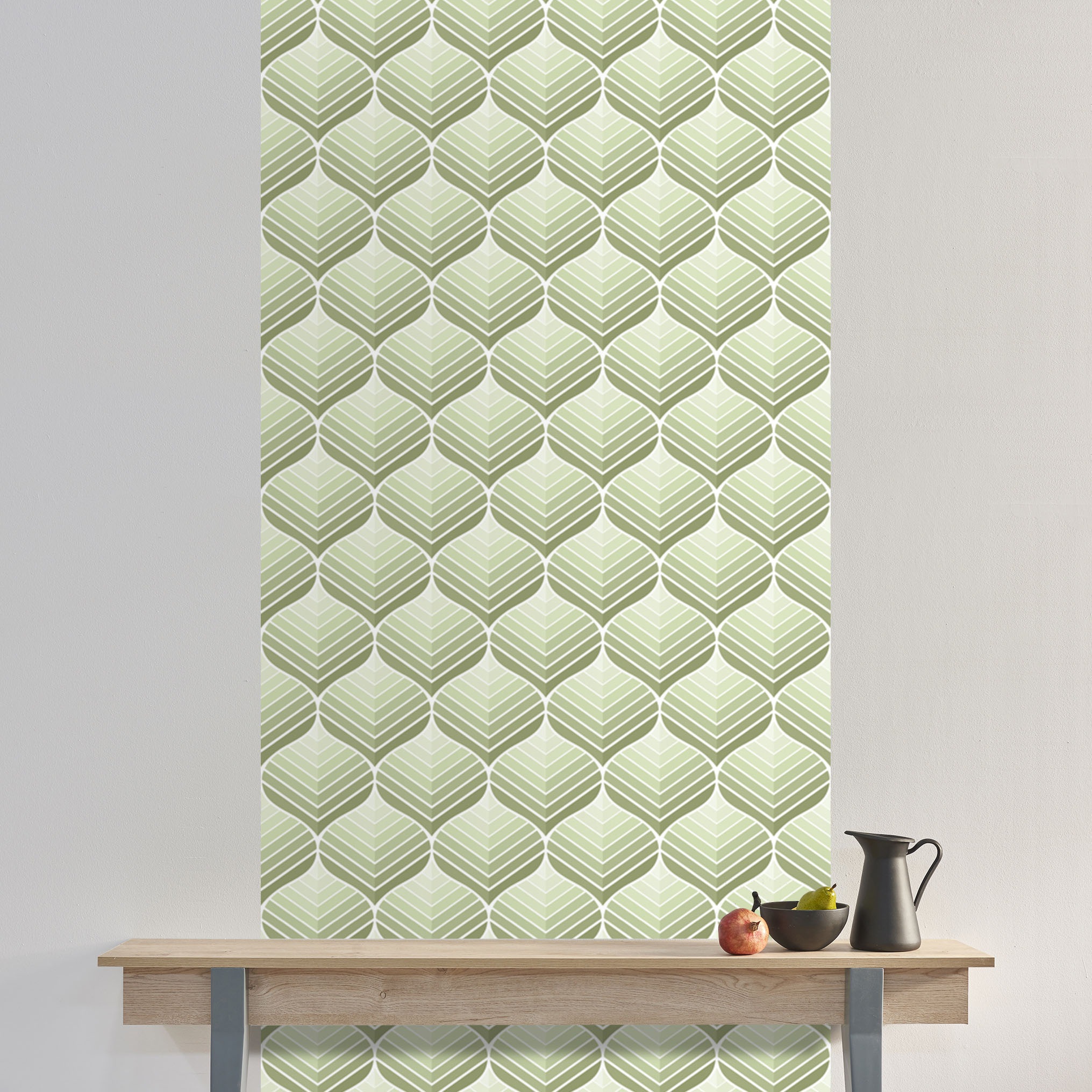 queence Vinyltapete »Dokas« Farbverlauf | abstrakt | bedruckt | gemustert glatt 90x250cm, selbstklebend, kinderleichte Anbringung, , Sticker