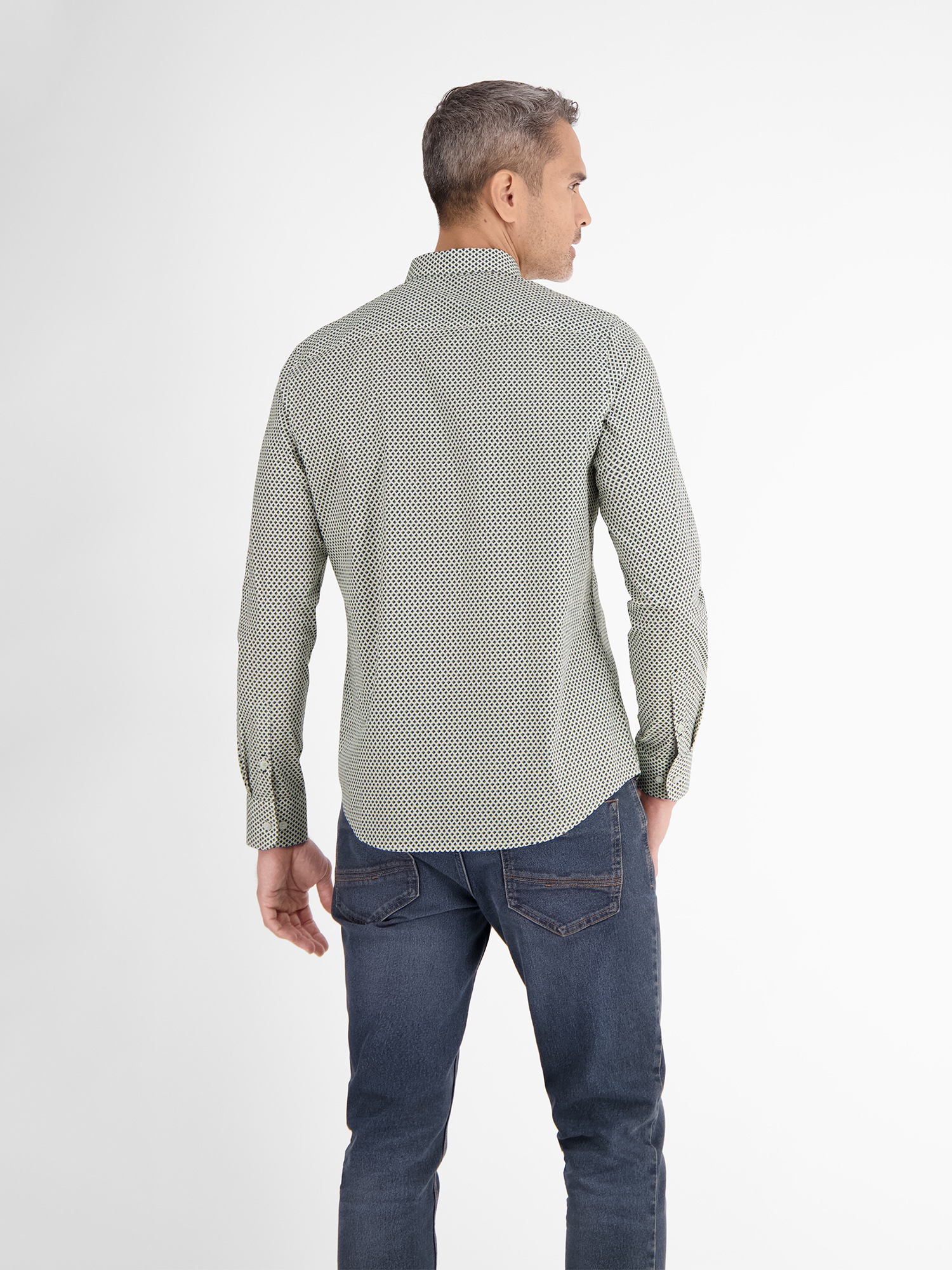 LERROS Chemise à manches longues »LERROS Langarmhemd, modisch-minimal bedruckt«