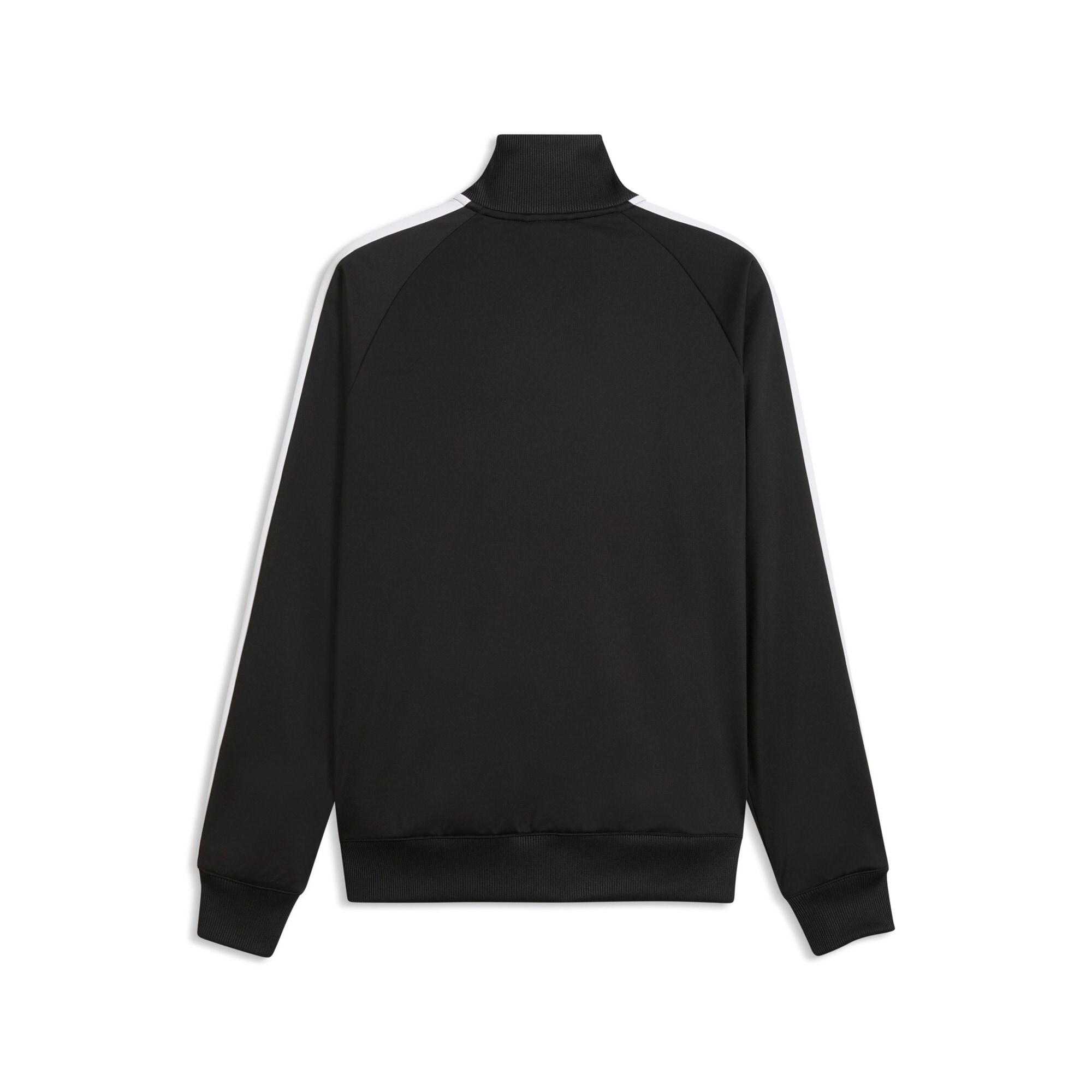 PUMA Trainingsjacke »T7 FOUNDATION POLY TRACK JACKET« ohne Kapuze mit Stehkragen, mit Reissverschlusstaschen, Regular Fit