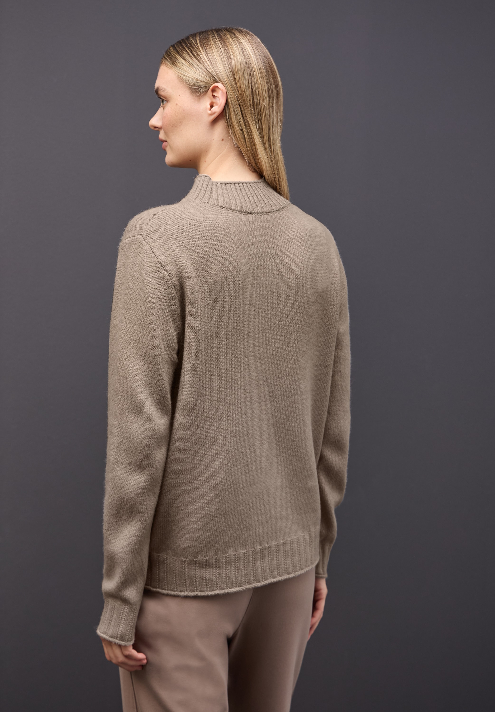 STREET ONE Rollkragenpullover mit Rippbündchen