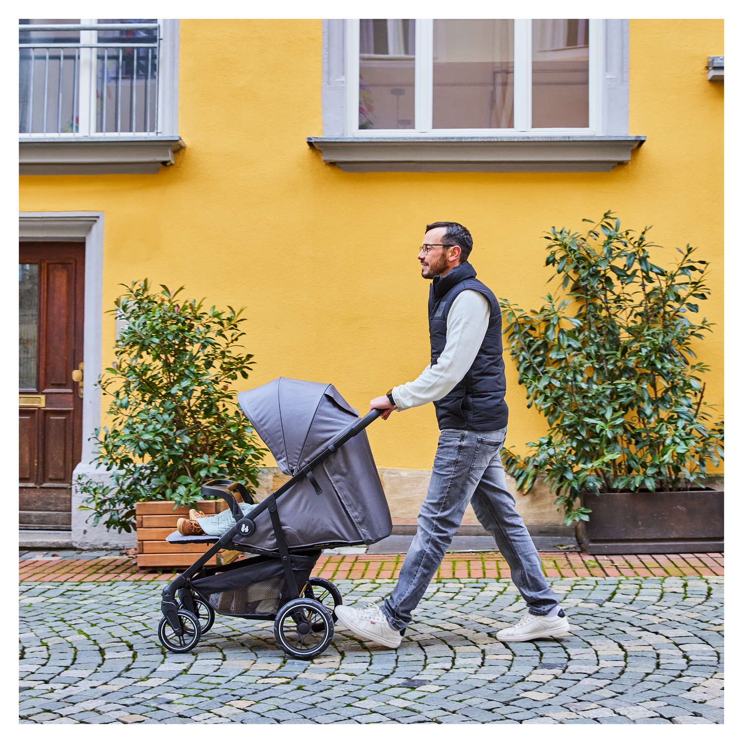Hauck Poussette pour enfants »Shop N Care, Grey« 22 kilos bis 22 kg belastbar; kompatibel mit Babyschale