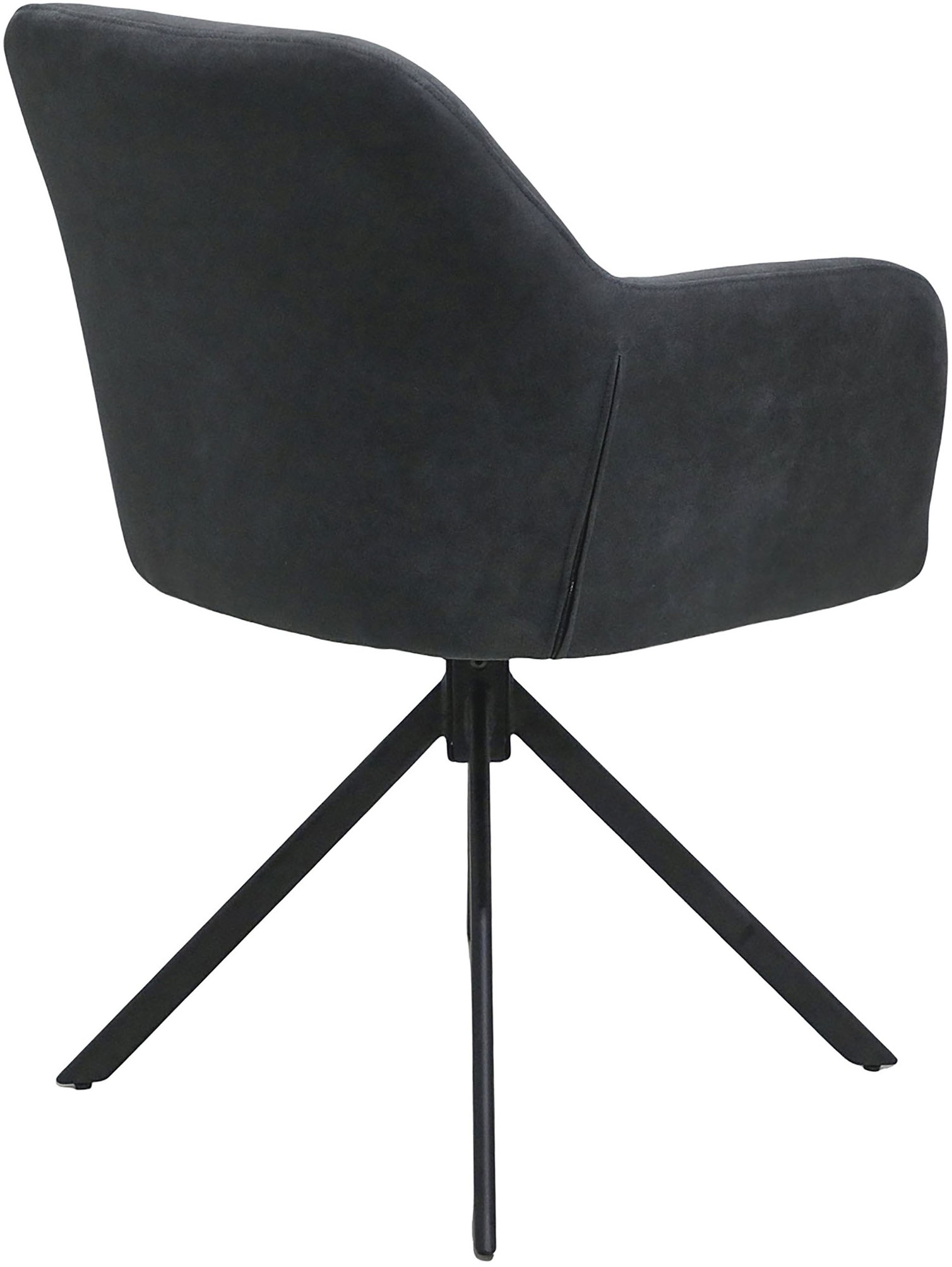 byLIVING Chaise de salle à manger »MONTREAL« (Ensemble) 2 cuisMicrofaser, bis 110 kg, 360° drehbar, Schaumstoff, Ziernaht Rücken