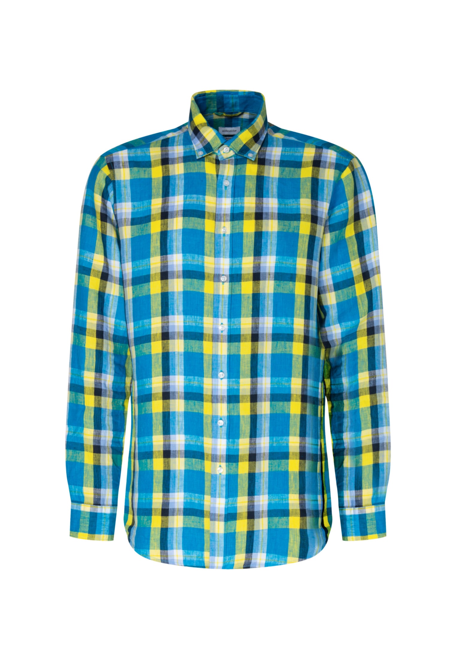 seidensticker Chemise d'affaires »Regular« Regular 1/1 Button-Down-Kragen Karo