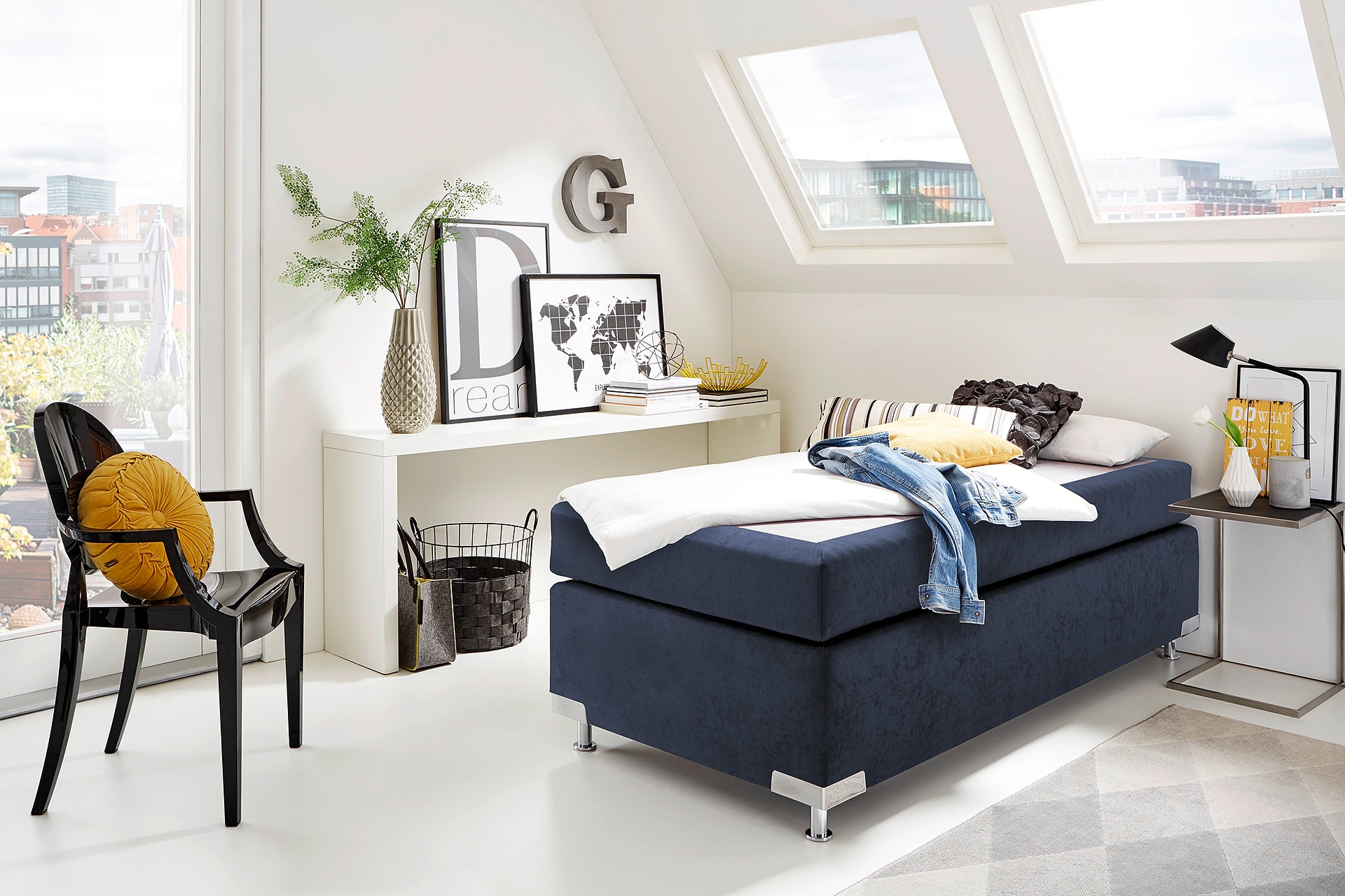 Westfalia Schlafkomfort Boxspringbett »Holland« ohne Kopfteil, frei im Raum stellbar