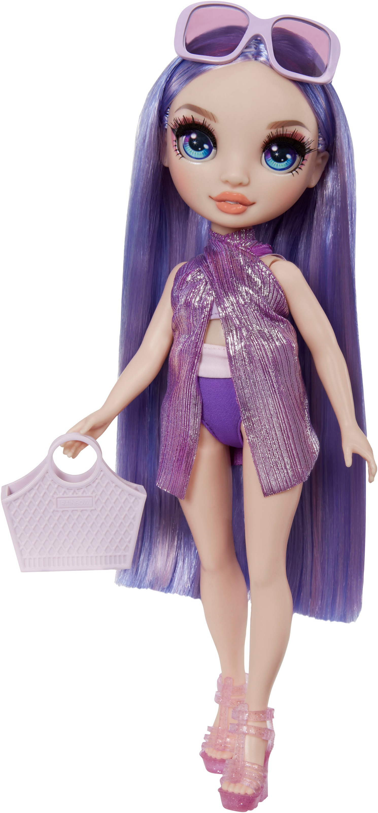 RAINBOW HIGH Anziehpuppe »Rainbow High Swim & Style Fashion Doll- Violet (Purple)«