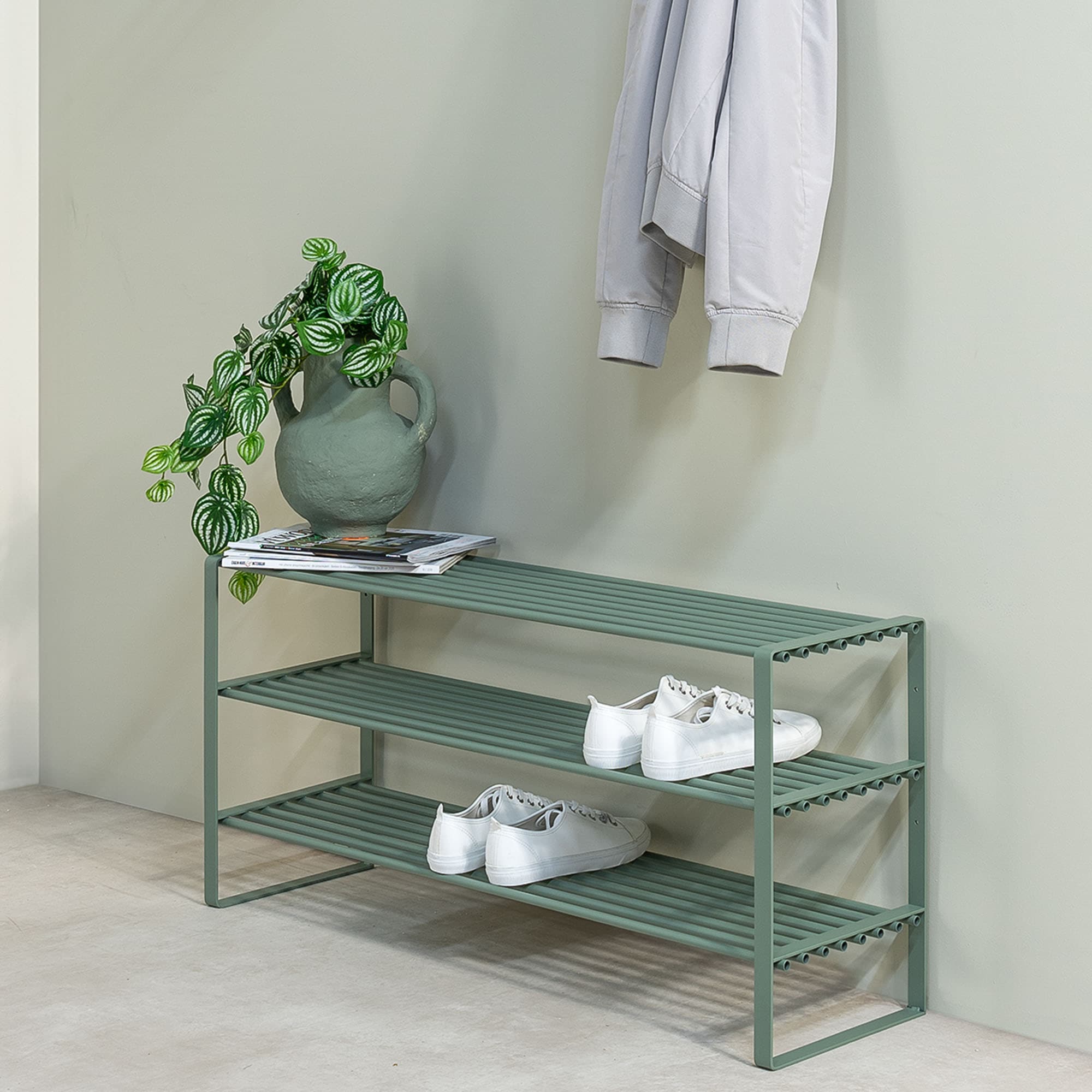 Spinder Design Étagère à chaussures »REX SR 2« 1 cuis tlg. Étagère en acier, largeur au choix 70 cm ou 100 cm