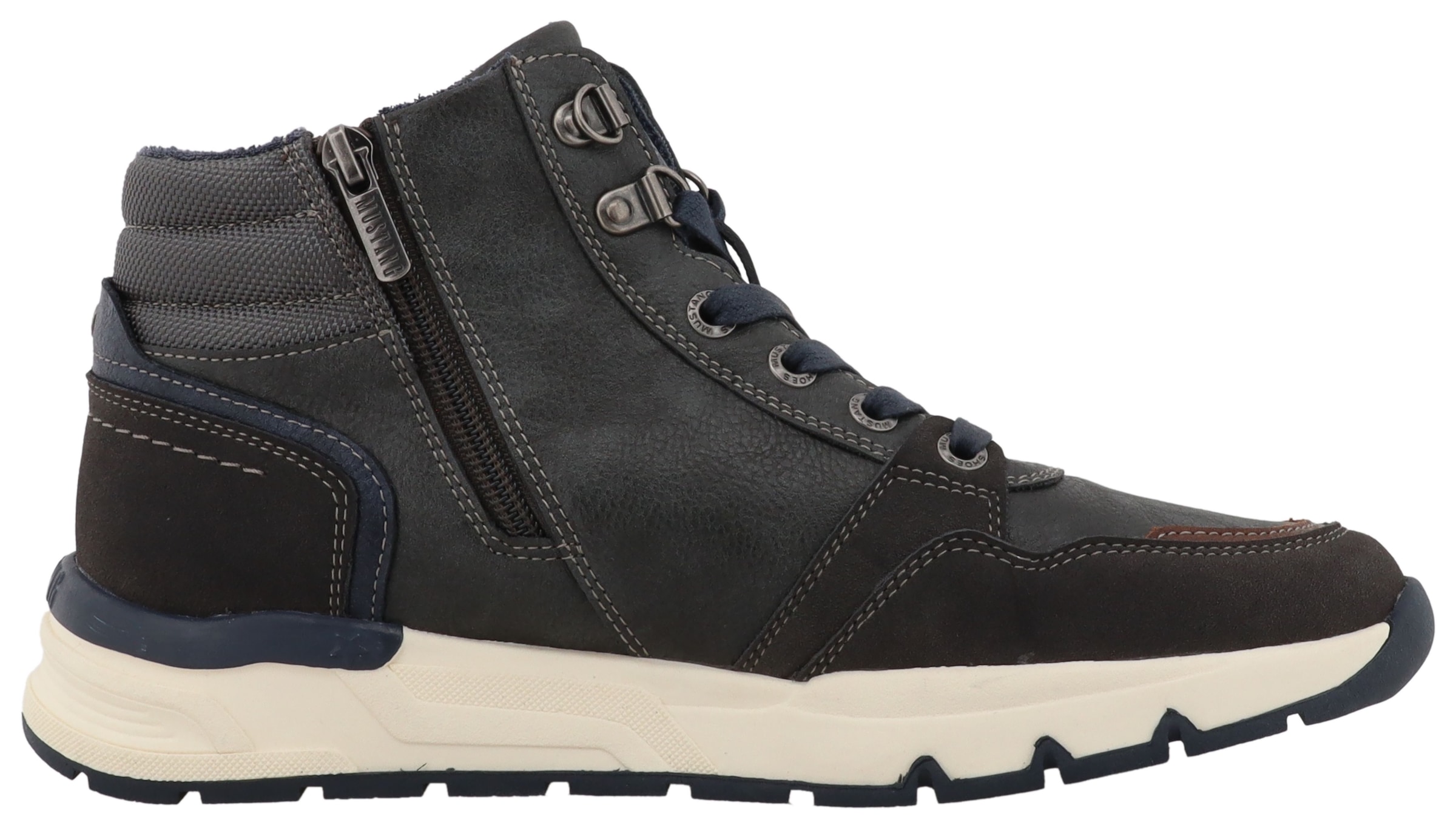 Mustang Shoes Sneakers »Mart«  baskets montantes, bottines à lacets avec fermeture éclair
