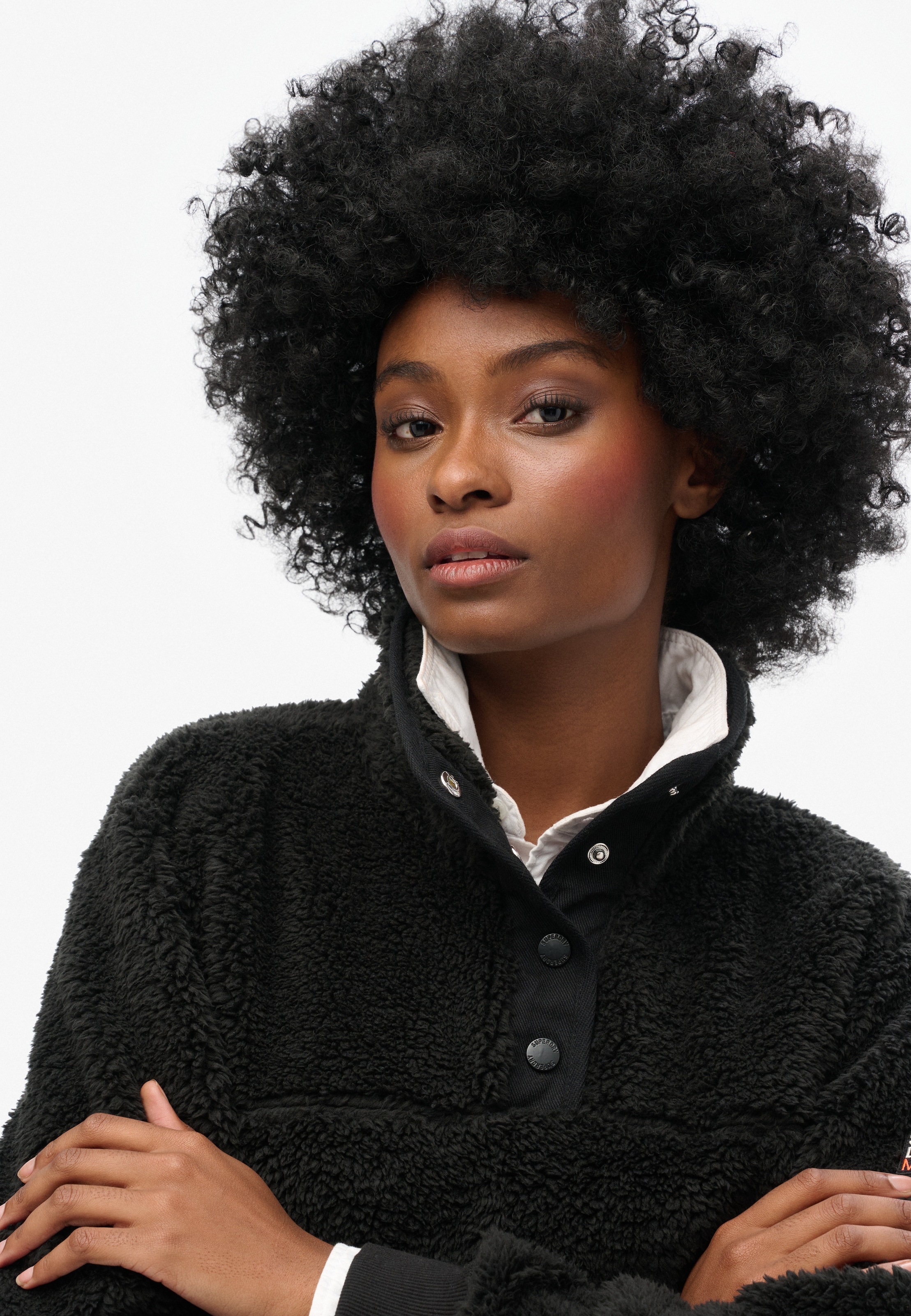 Superdry Fleecepullover »SUPER SOFT HENLEY«