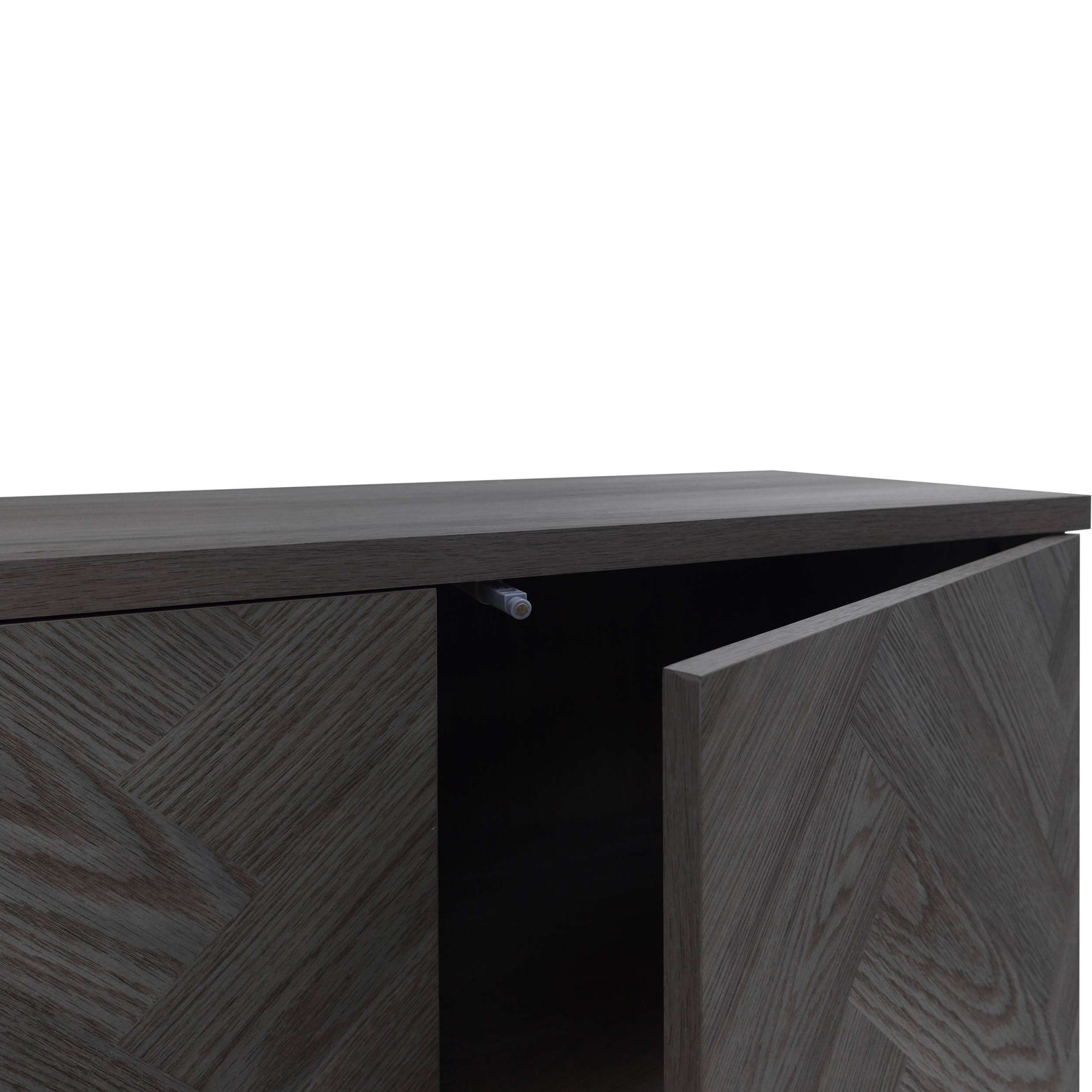 GOODproduct Table basse »Eadwine« TV-Kommode, Push-to-open, Türen mit Fischgräten Muster, Breite 175 cm