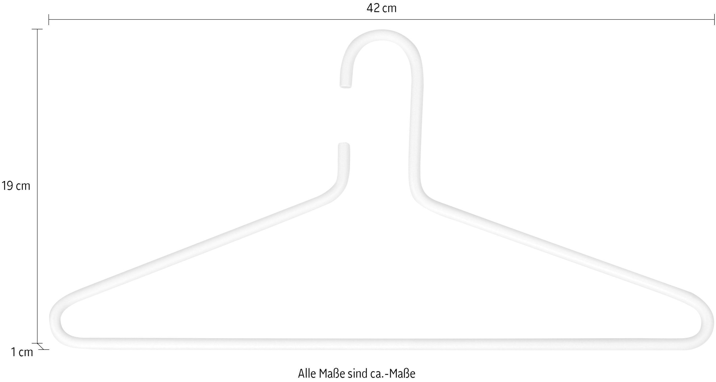 Spinder Design Cintre à vêtements »SENZA« métal, design élégant