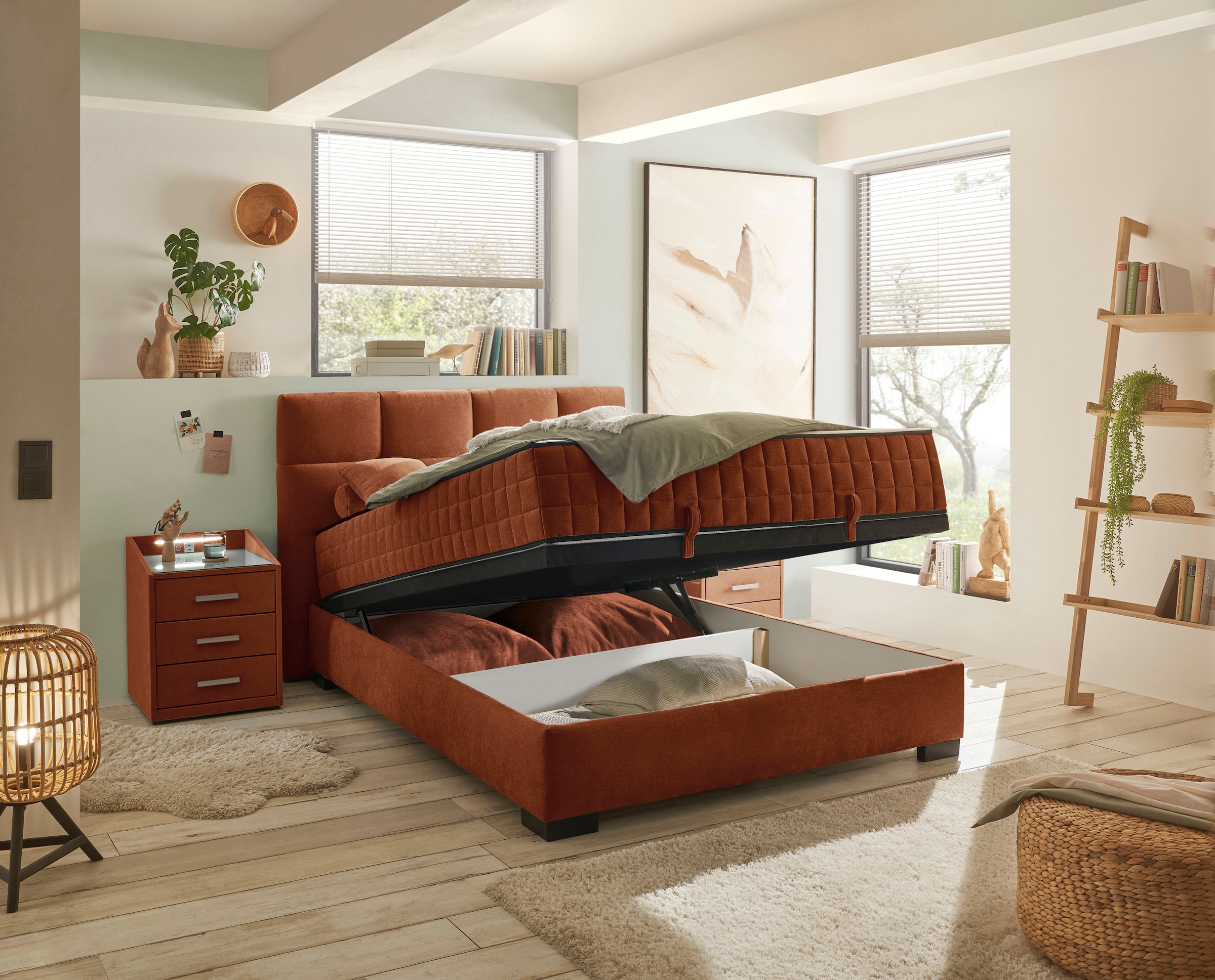 ED EXCITING DESIGN Lit de boxe »Nagol« mit Bettkasten, mit Wendematratze, erhältlich in verschiedenen Breiten