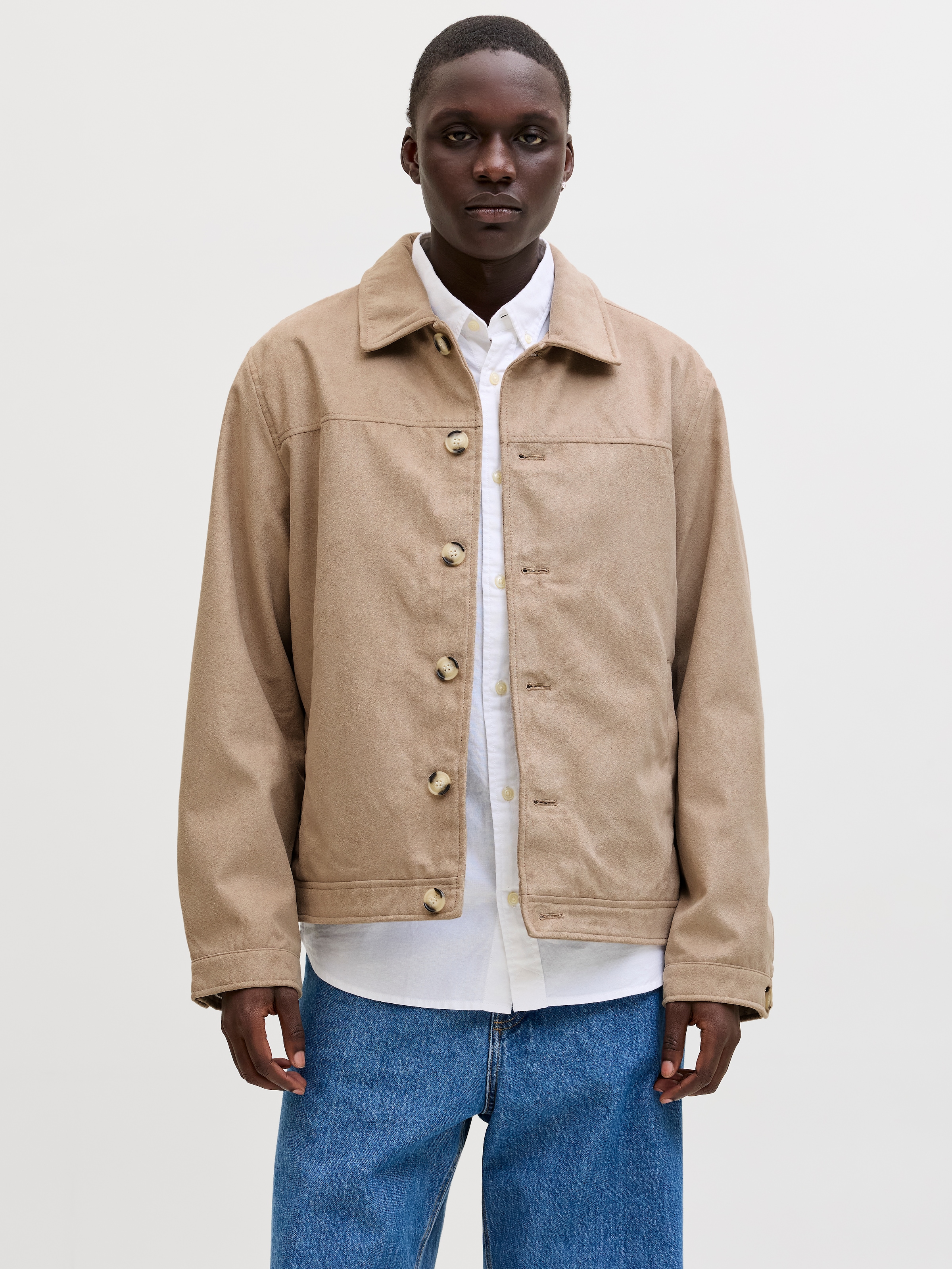 Jack & Jones Veste chemise »JJECASABLANCA SHACKET SN« mit auffälliger Knopfleiste