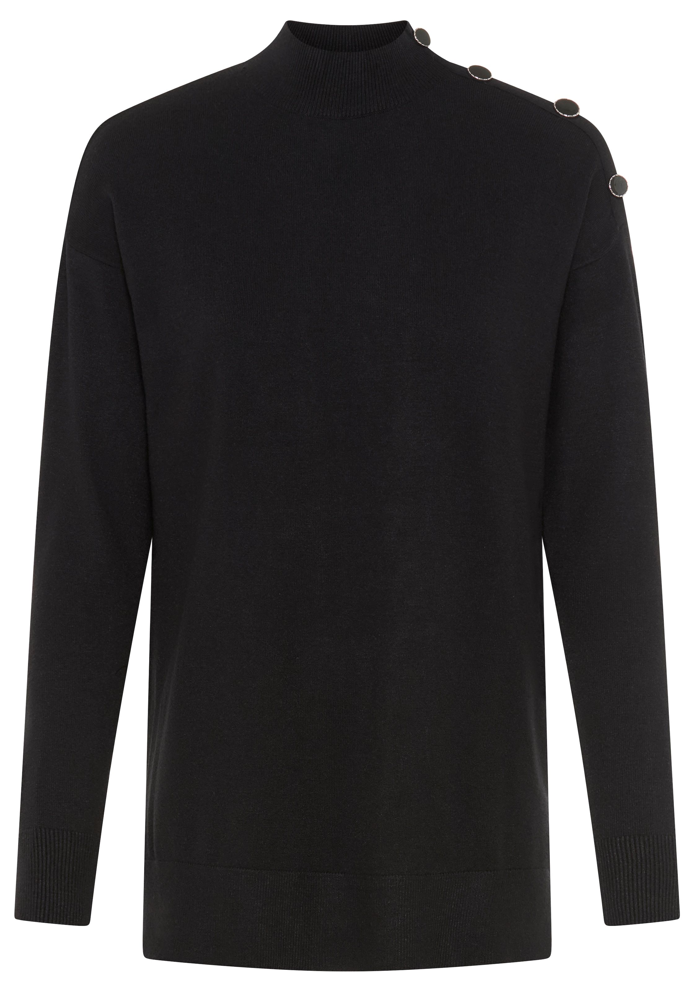 Tamaris Pull à col montant mit Knöpfen an der Schulter