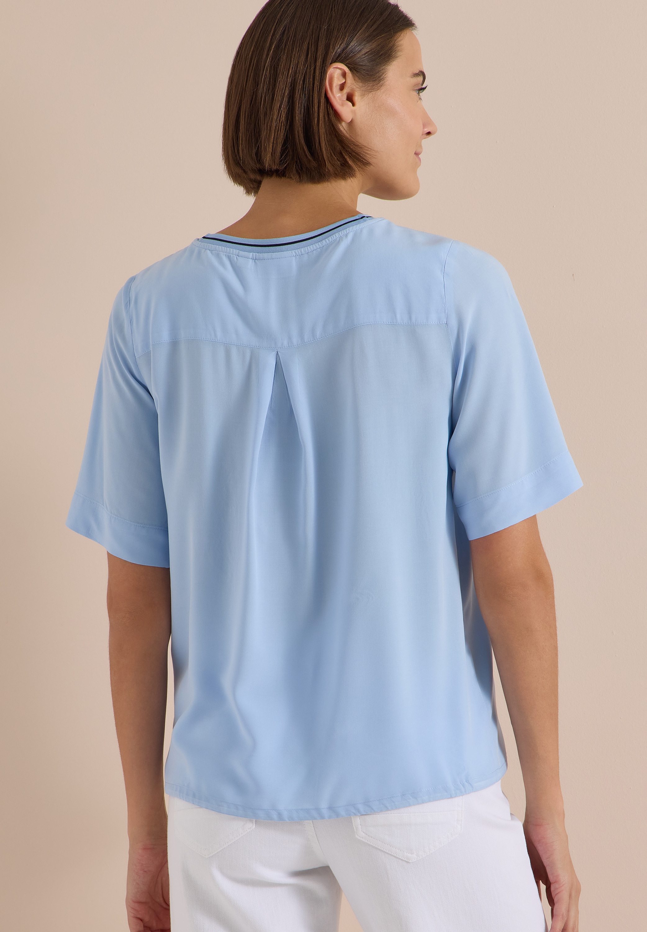 Cecil Chemisier à chemise Détail rayé à l'encolure, qualité viscose
