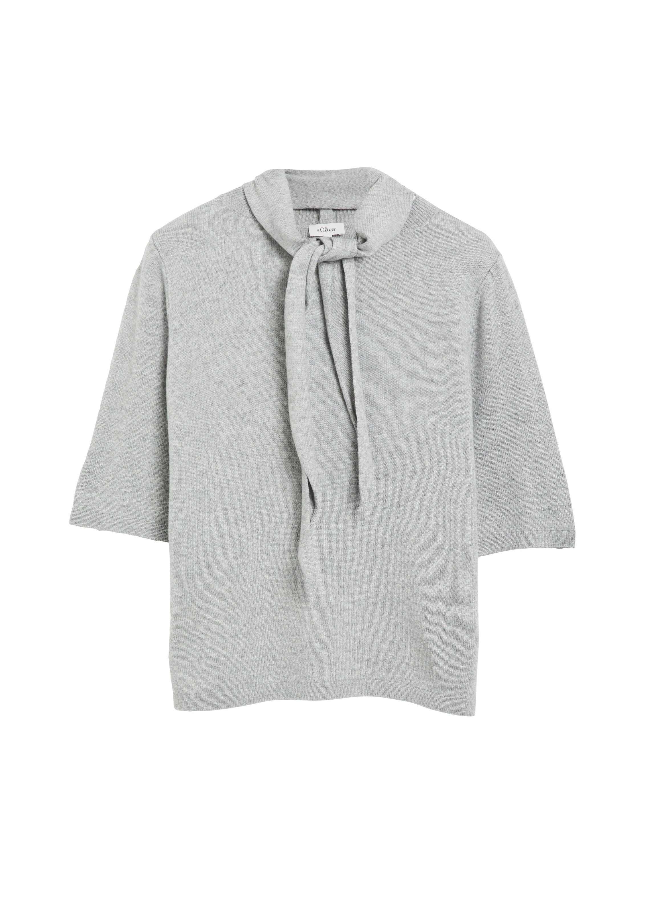 s.Oliver Pull en tricot 3/4-Arm / mit Woll-Schal / Viskose-Wolle