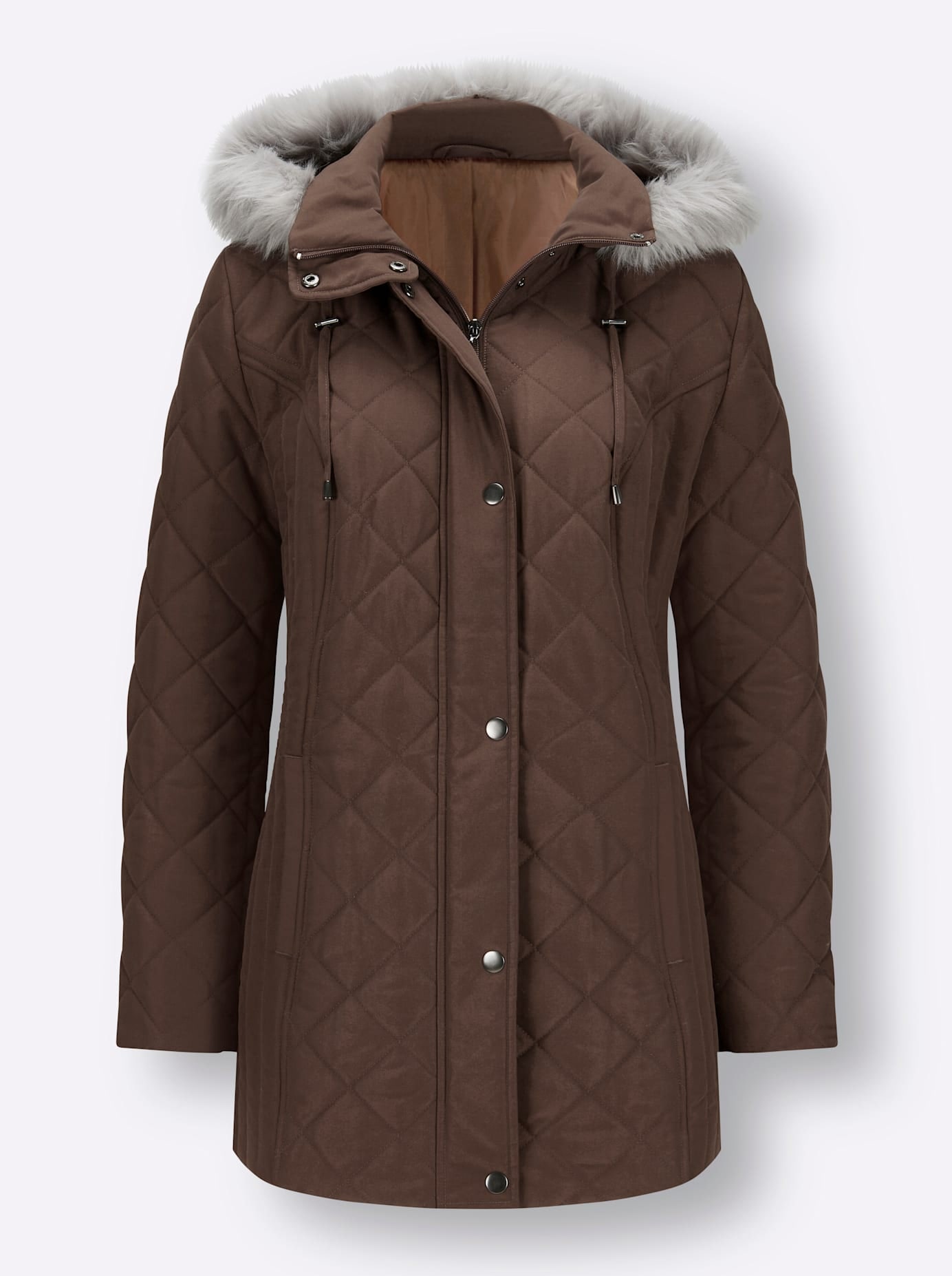 Classic Basics Steppjacke mit Kapuze