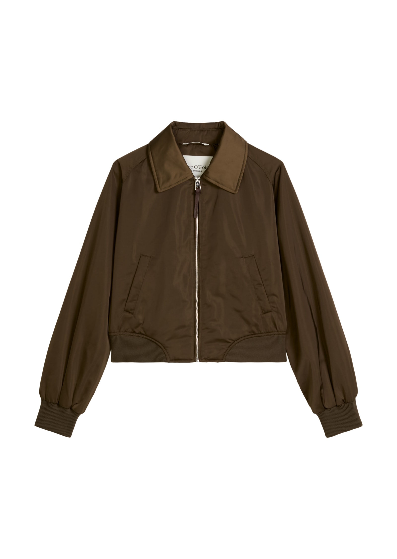 Marc O'Polo Blouson im Aviator-Stil regular aus recyceltem Shiny-Polyester-Twill