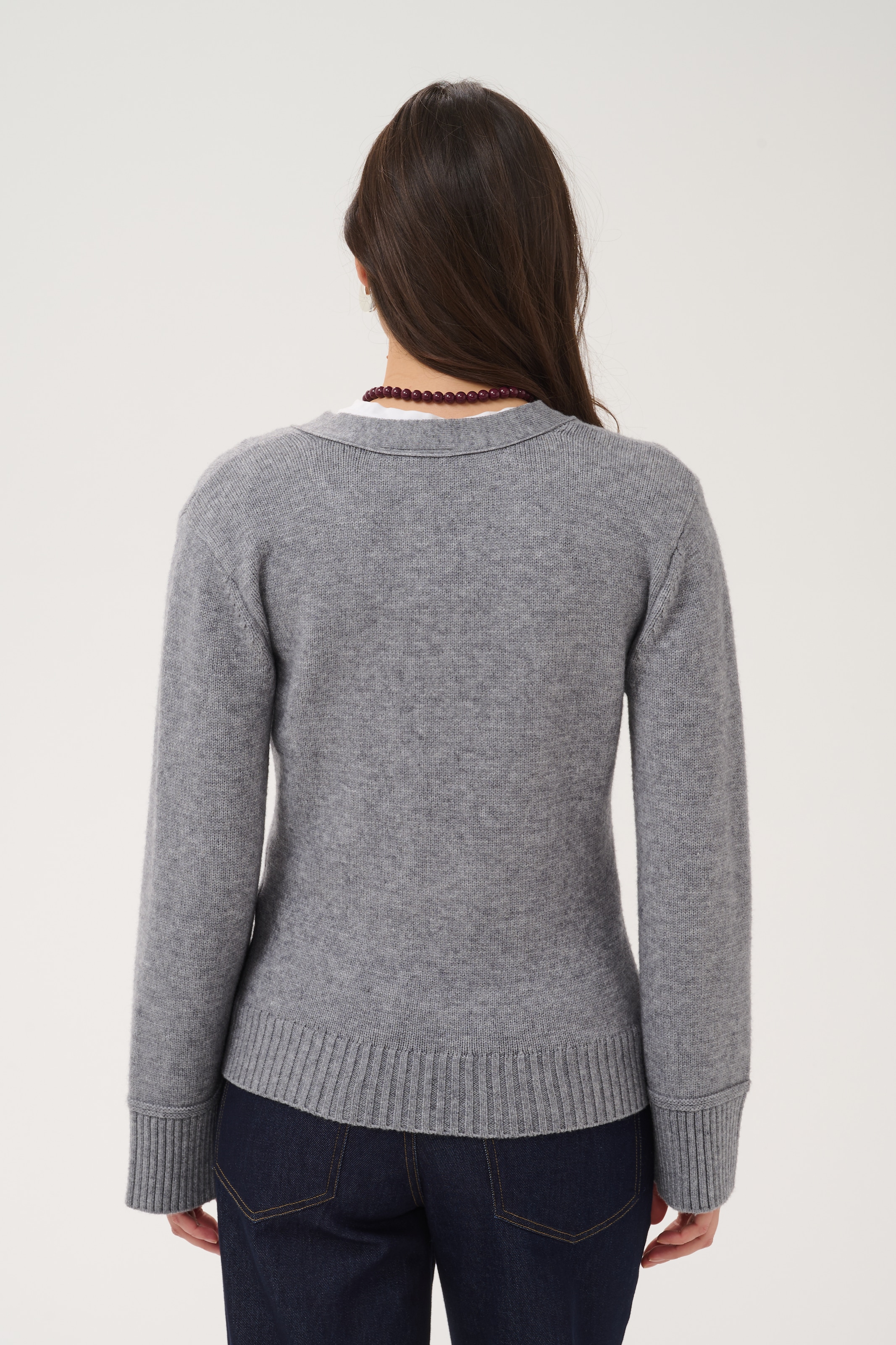 Saint Tropez Veste en tricot »TheresaSZ Cardigan« Mélange de matières, coupe ajustée