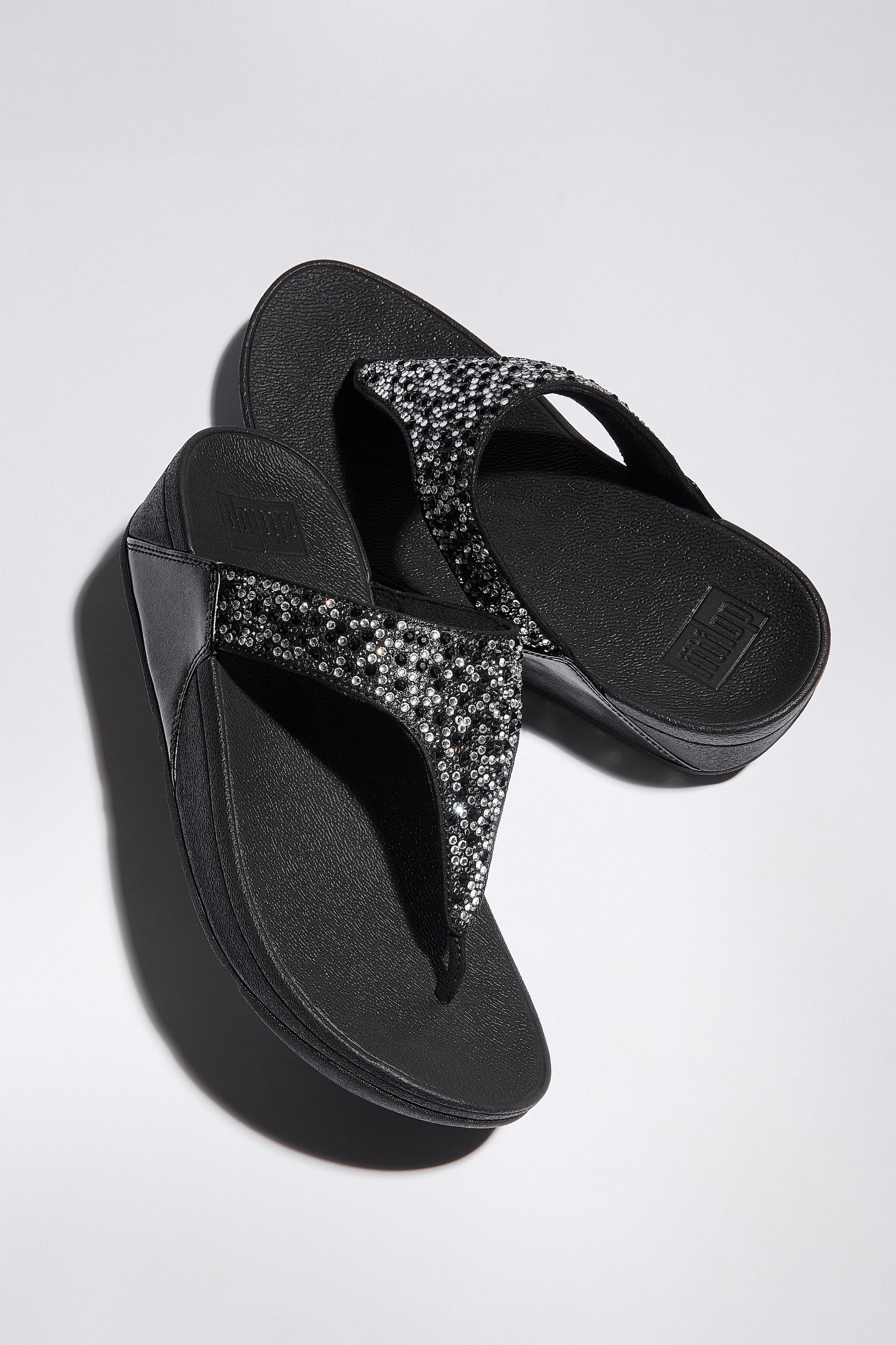 Fitflop Zehentrenner »LULU CRYSTAL«  , Sandale, Pantolette mit Schmucksteine