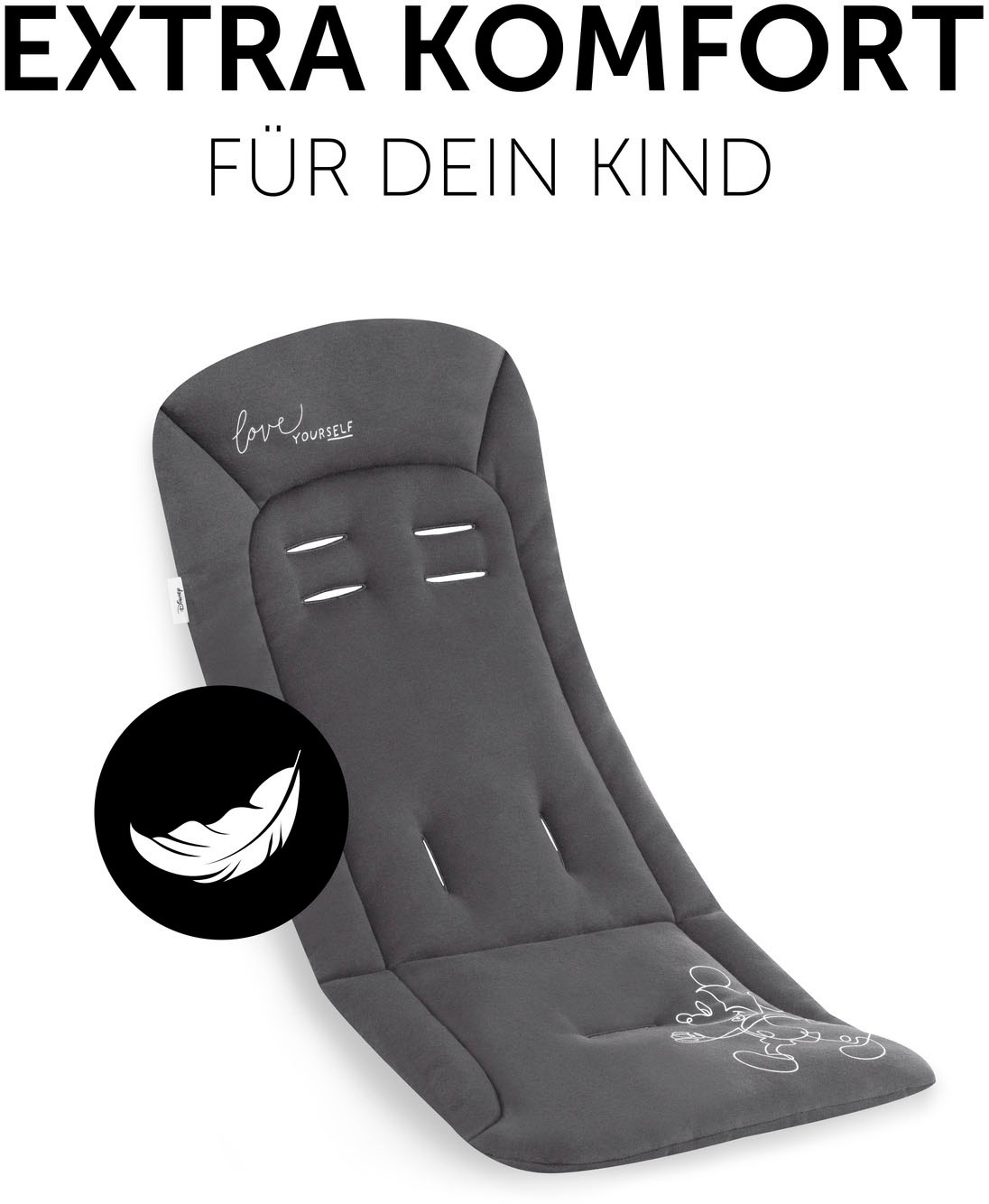 Hauck Housse de siège de poussette »Seat Liner« compatible avec poussettes hauck, landaus et remorques vélo