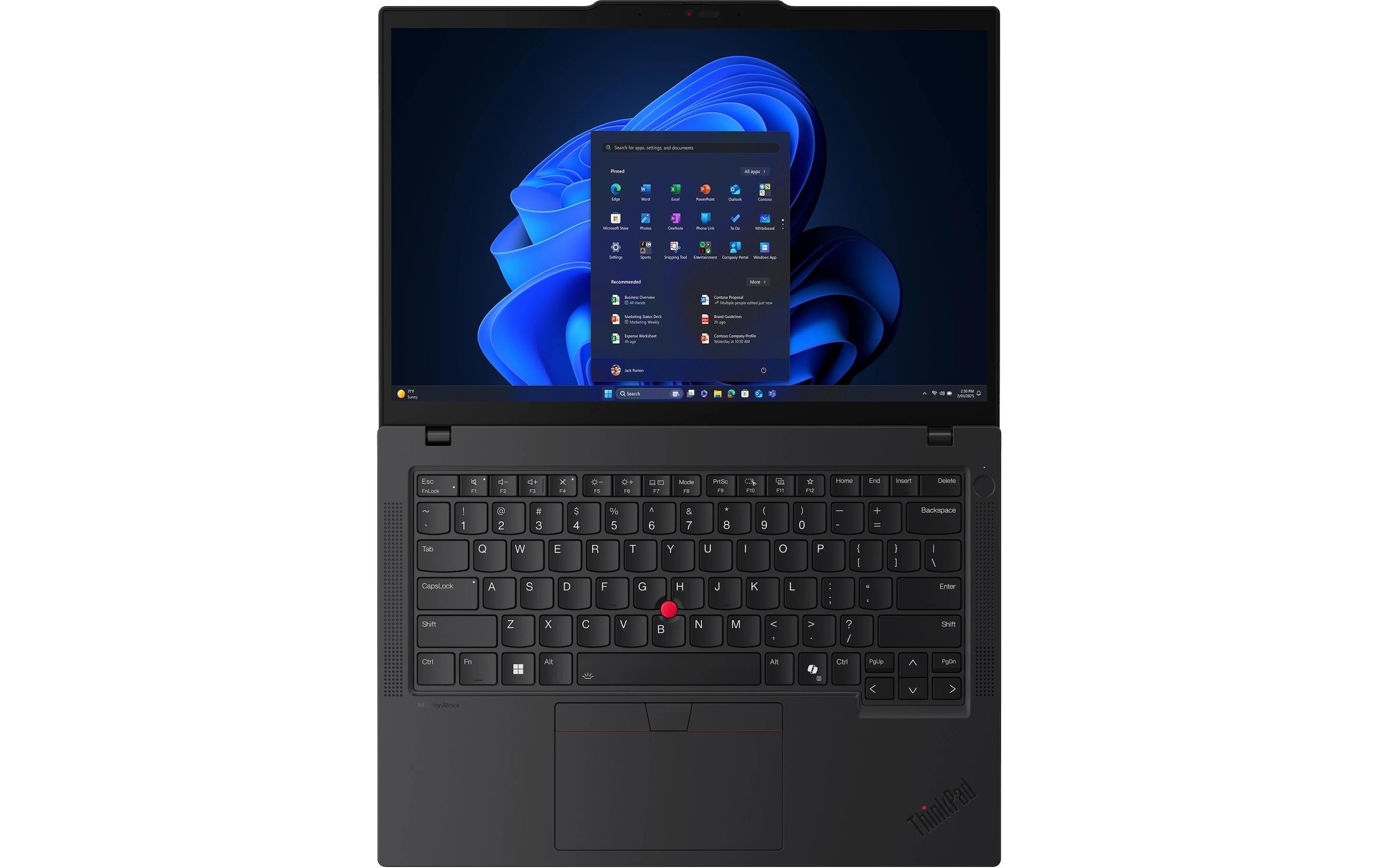 Lenovo Ordinateur portable professionnel »ThinkPad T14 Gen 6 (Intel) Copilot+ PC« / 14 ″ Intel Core Ultra 5 512 Go SSD Integrierte NPU (Neural Processing Unit)