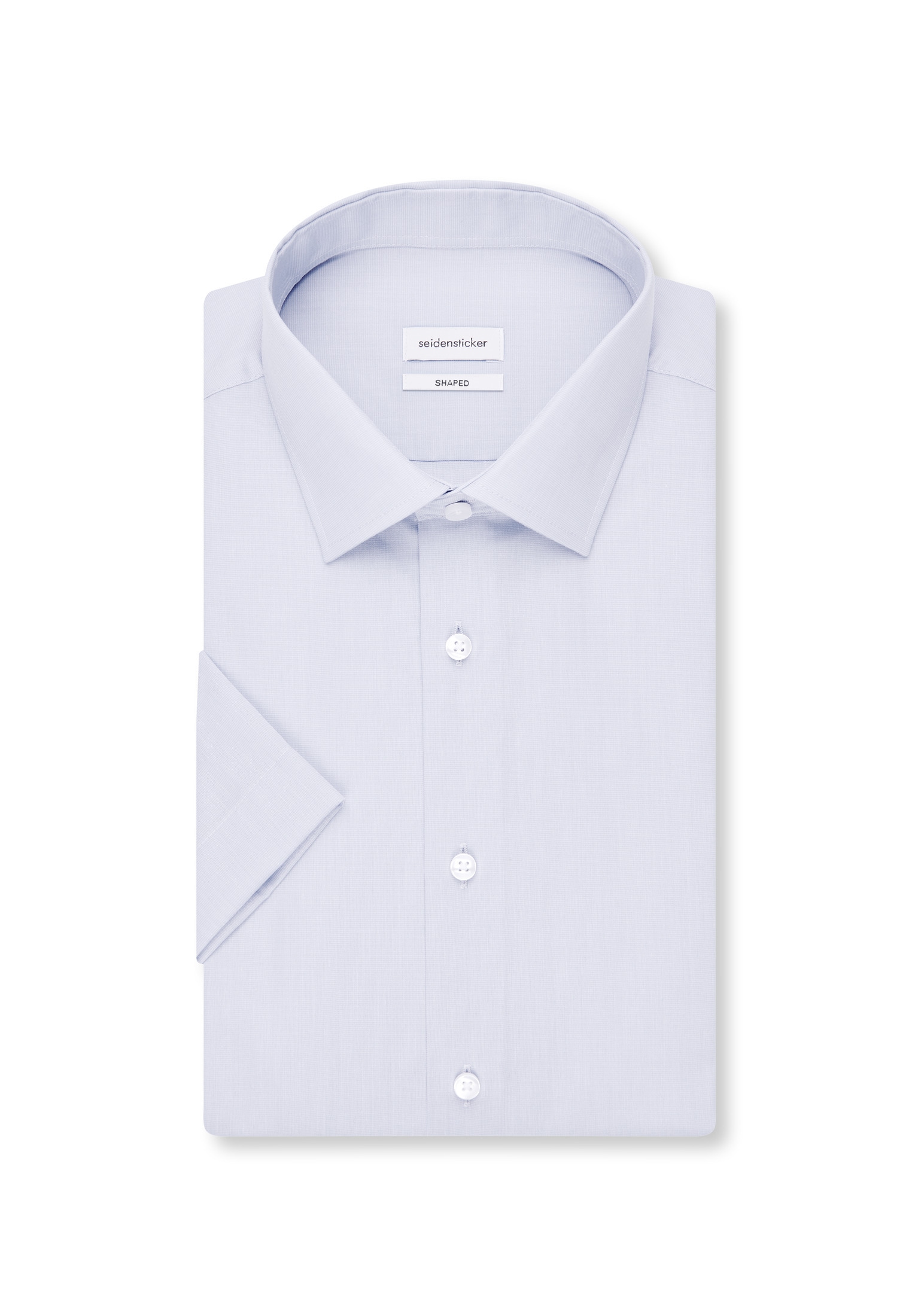 seidensticker Businesshemd »Shaped«, Shaped Kurzarm Kentkragen Uni

