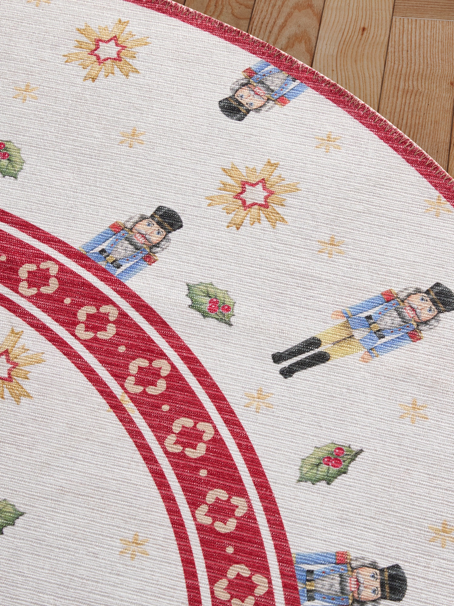 Villeroy & Boch Tapis »Toy's Delight Limited Edition Santa Claus« Rond 3 mm Höhe édition limitée, Noël, salon, jupe de sapin, lavable, rond