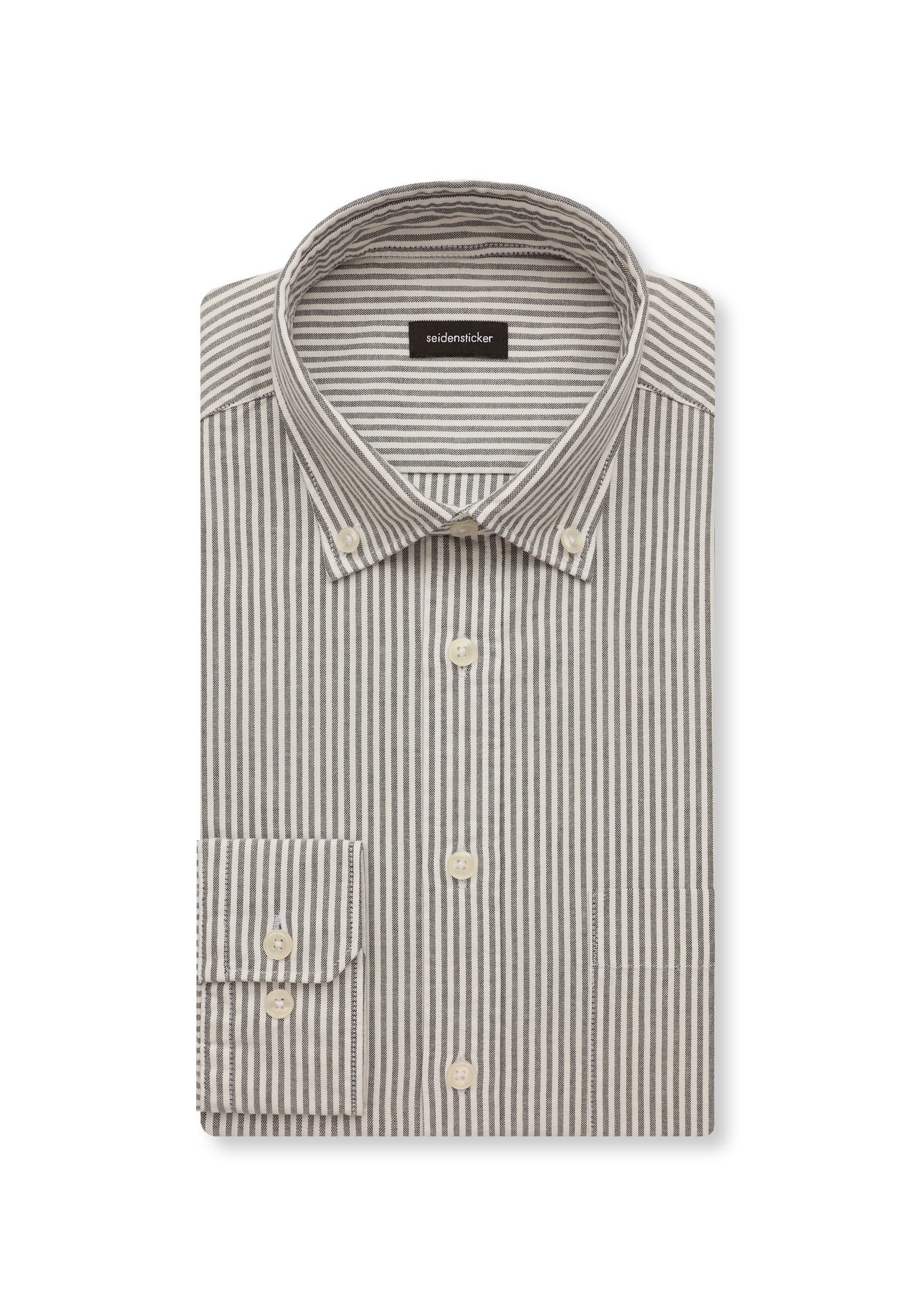 seidensticker Chemise d'affaires »Schwarze Rose« Regular 1/1 Button-Down-Kragen Streifen