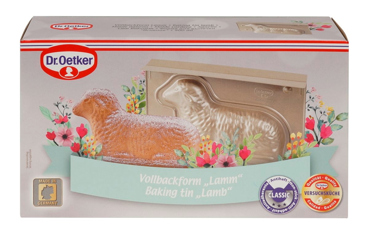 Dr. Oetker Küchenhelfer Backform »Lamm« Vollbackform Lamm – 3D Osterbackform, Lammform, Kuchenform Lamm