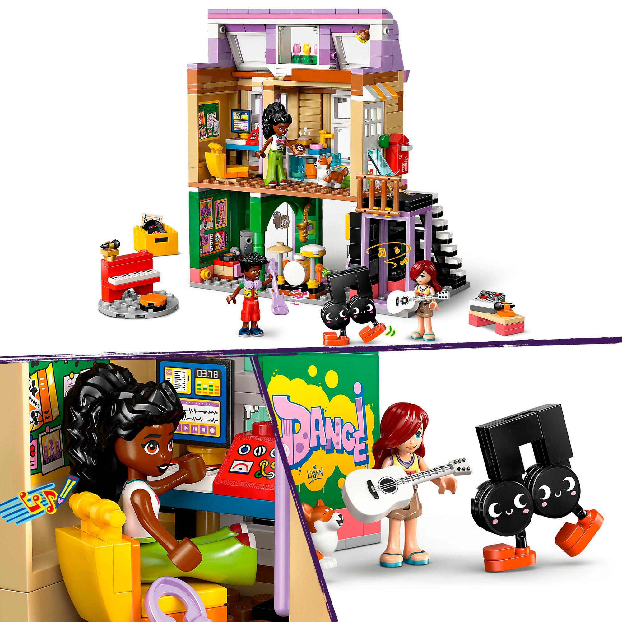 LEGO® Pions de construction »Musikladen & Wohnung (42653), LEGO Friends« Made in Europe