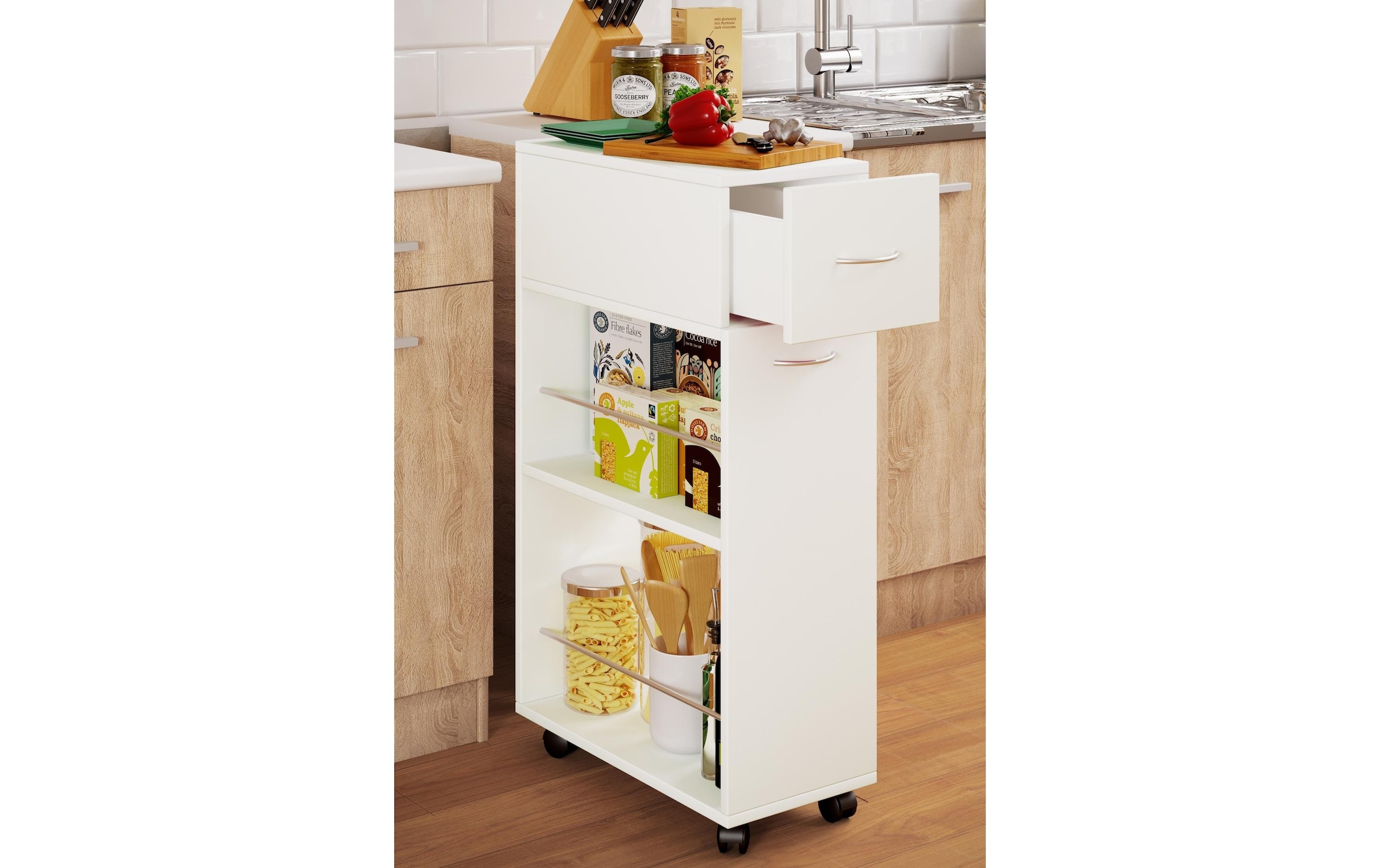 VCM Küchenwagen »Tusal mit Schublade 25 x 85 x 50 cm«