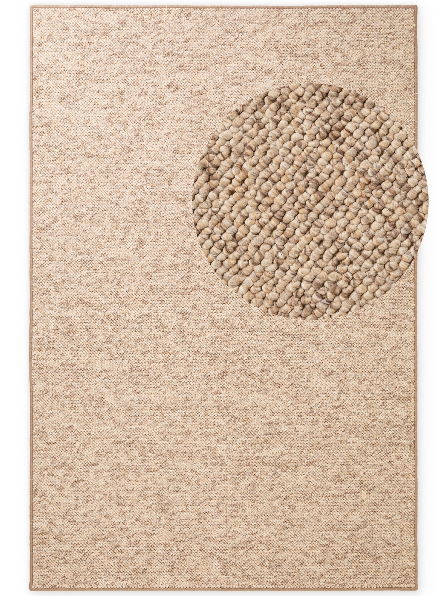 HANSE Home »Wolly 2« rechteckig 12 mm Höhe Flachgewebe, Läufer, Skandi, Woll-Optik, Esszimmer, Wohnzimmer, Flur