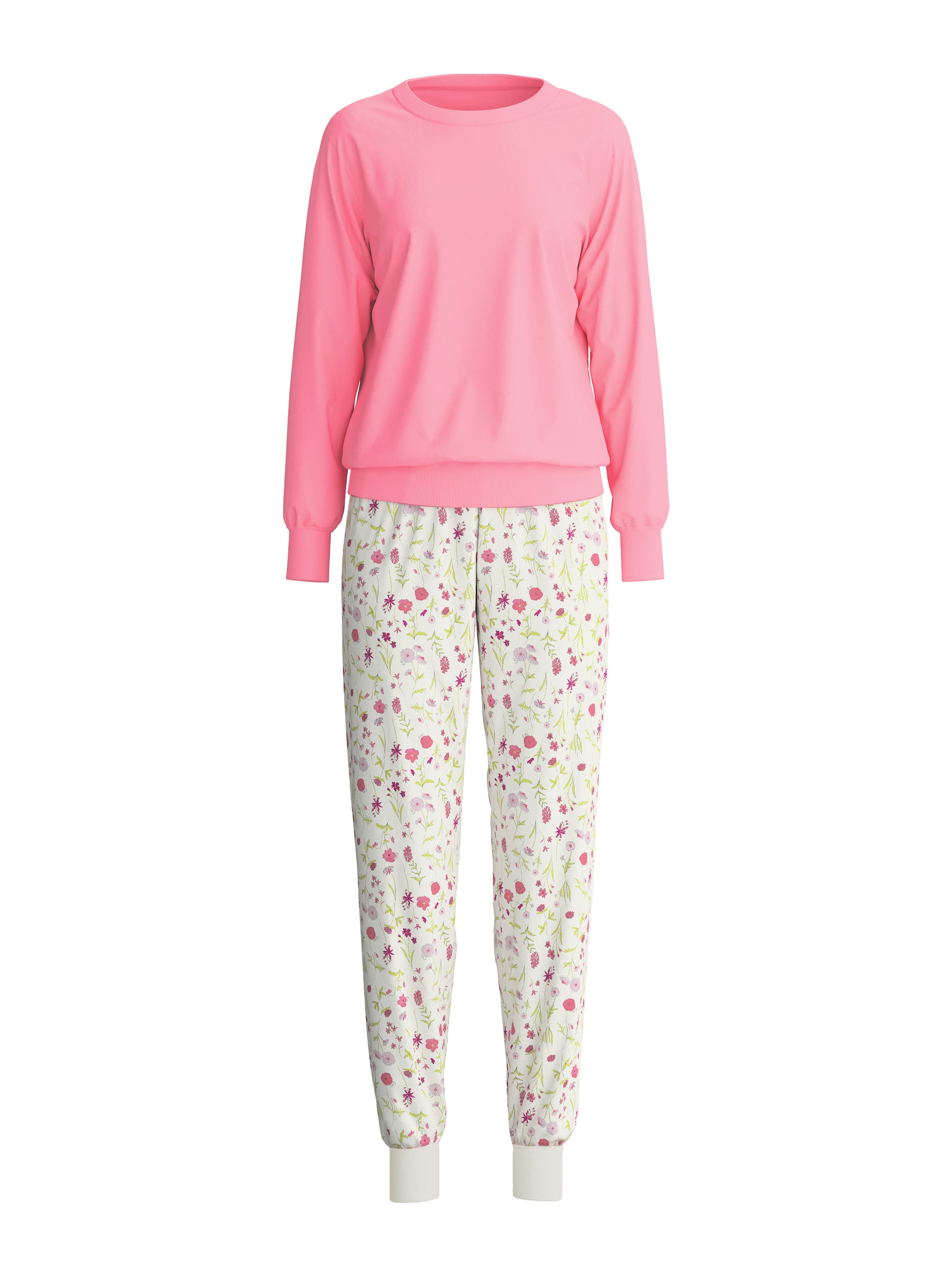 CALIDA Pyjama »Cotton Stripes« 2 manches longues, col rond, coupe ample, coton