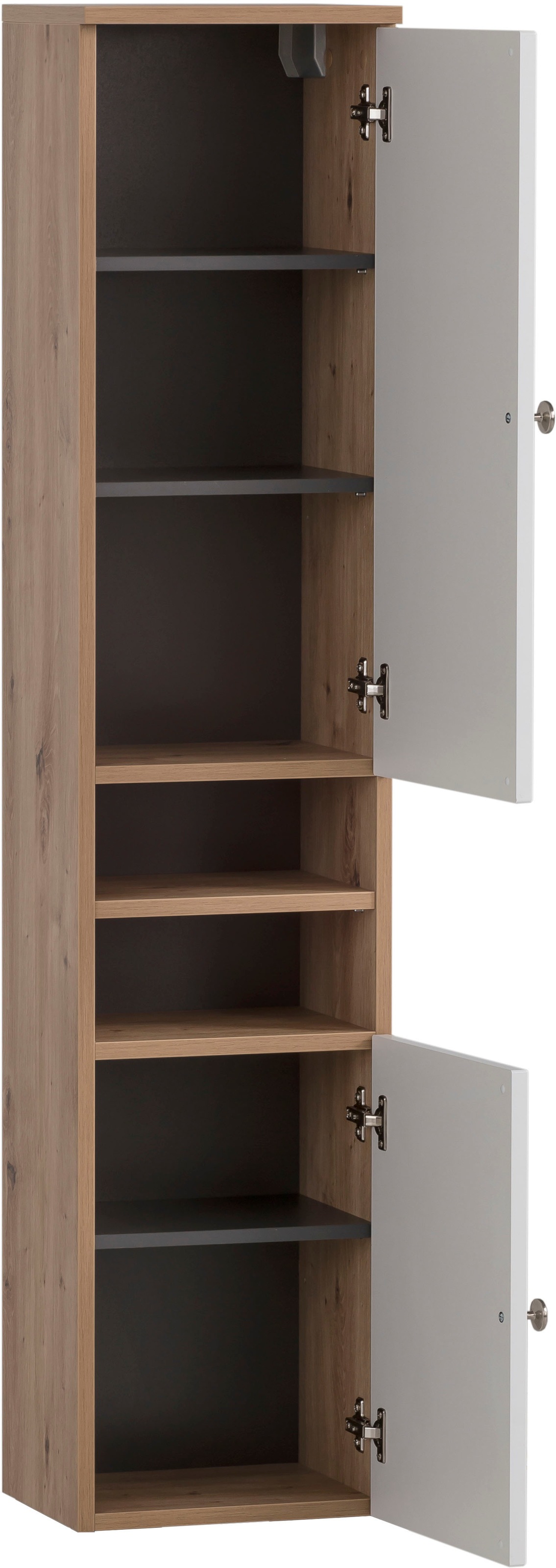 Schildmeyer Hochschrank »Jesper Breite 30,3 cm« Türen in Landhausoptik, Griff und Beschläge aus Metall