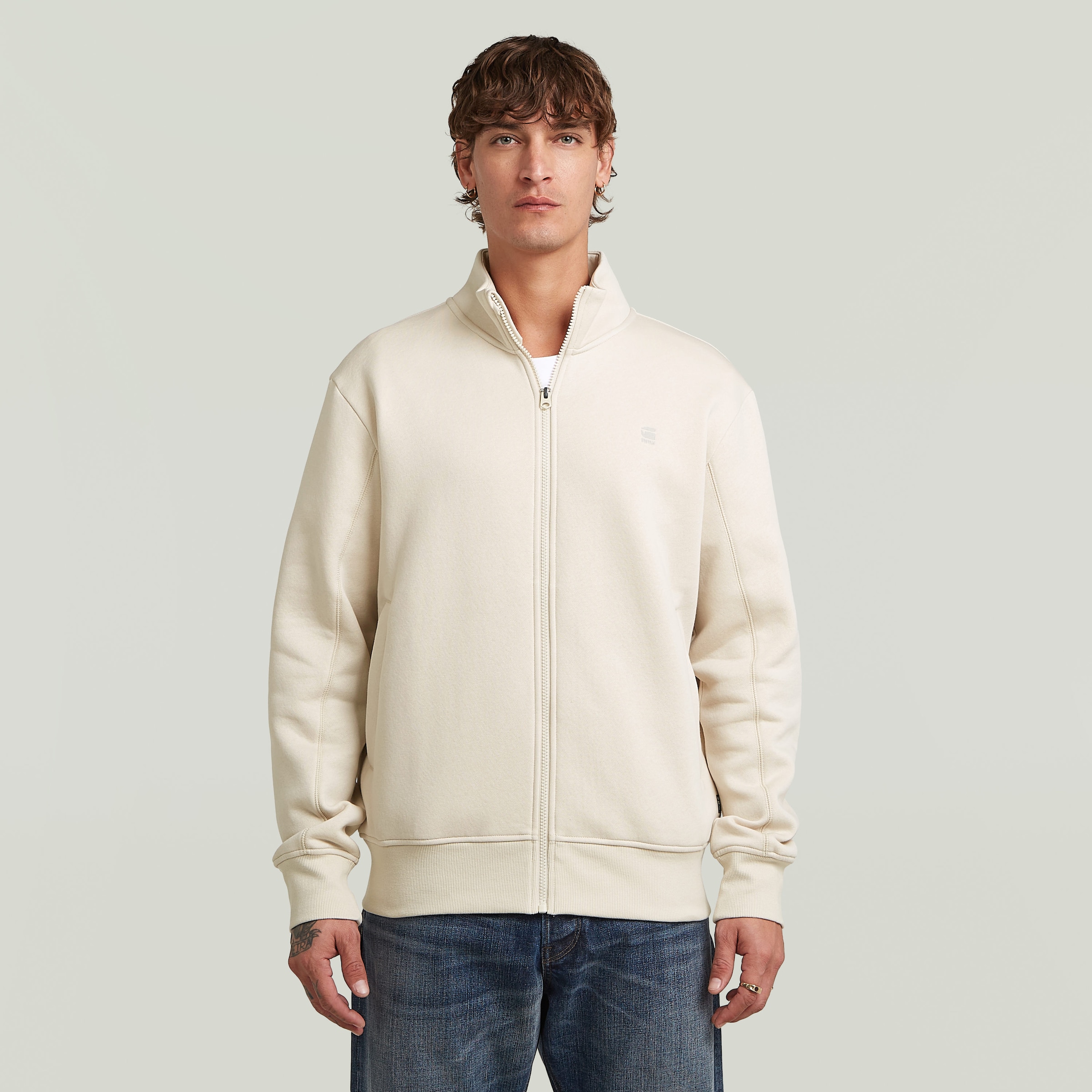 G-STAR Veste sweat mit Logostickerei auf der Brust