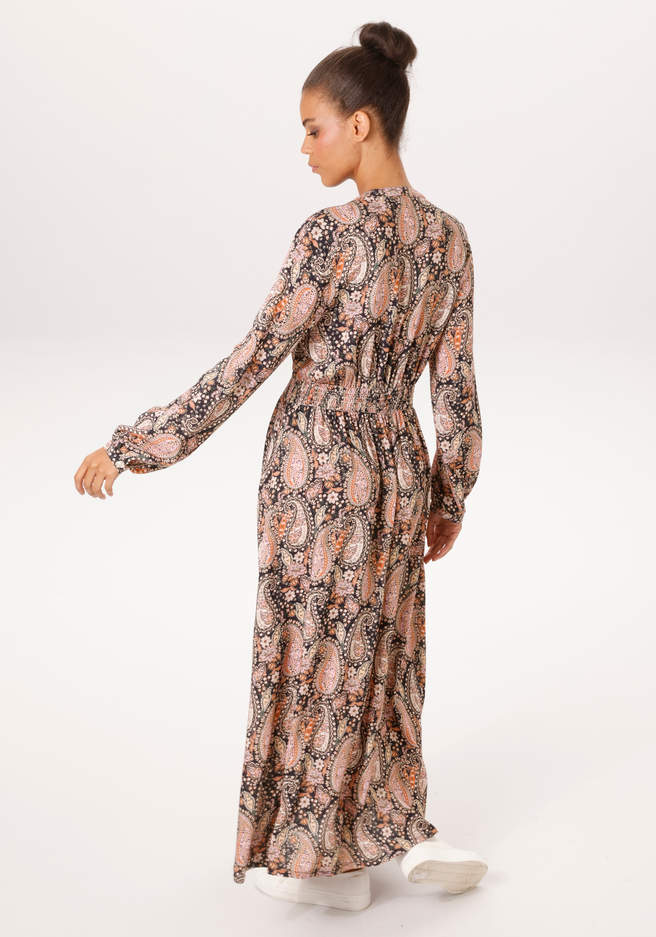 Aniston CASUAL Maxi robe mit fantasievollem Paisley-Muster bedruckt - NEUE KOLLEKTION