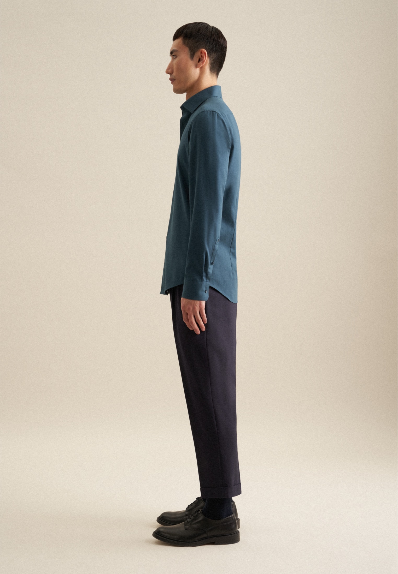 seidensticker Chemise en flanelle »Slim« Slim 1/1 Kentkragen Uni