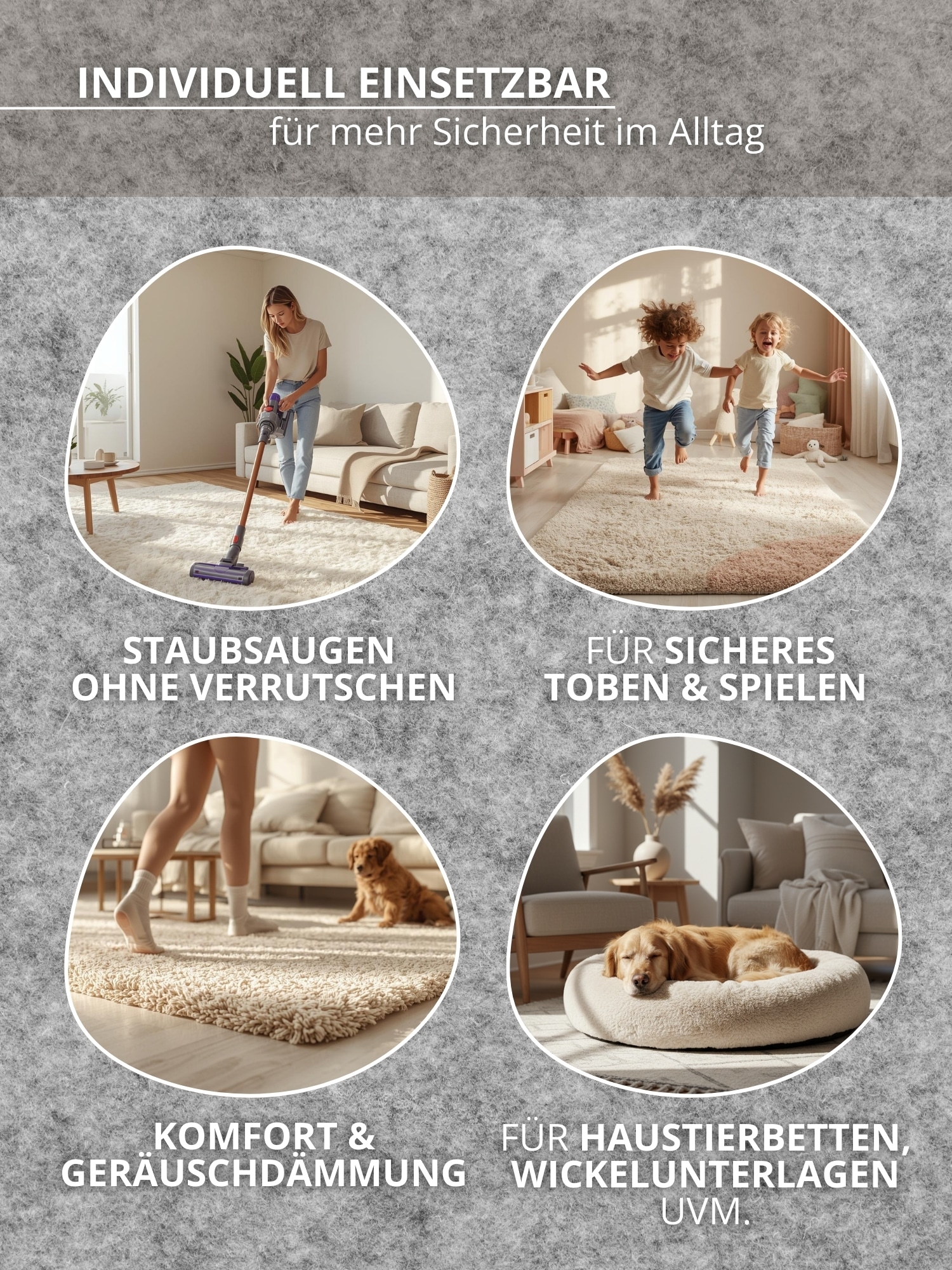 HANSE Home Sous-tapis »Grip« Rutschfest, Teppichstop, Antirutsch Gleitschutz, zuschneidbar