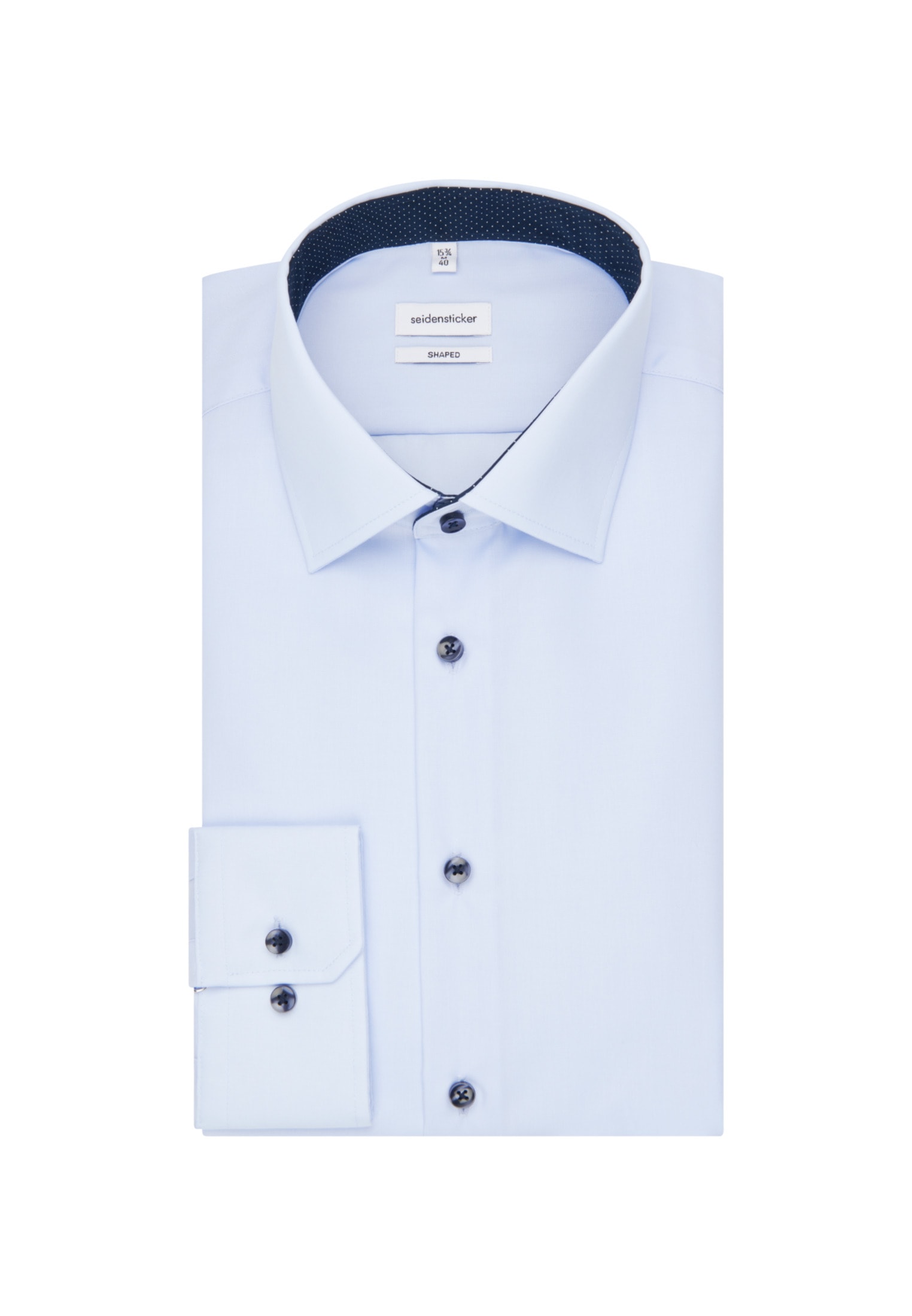 seidensticker Businesshemd »Schwarze Rose« Shaped 1/1 Extra lang Kentkragen Uni