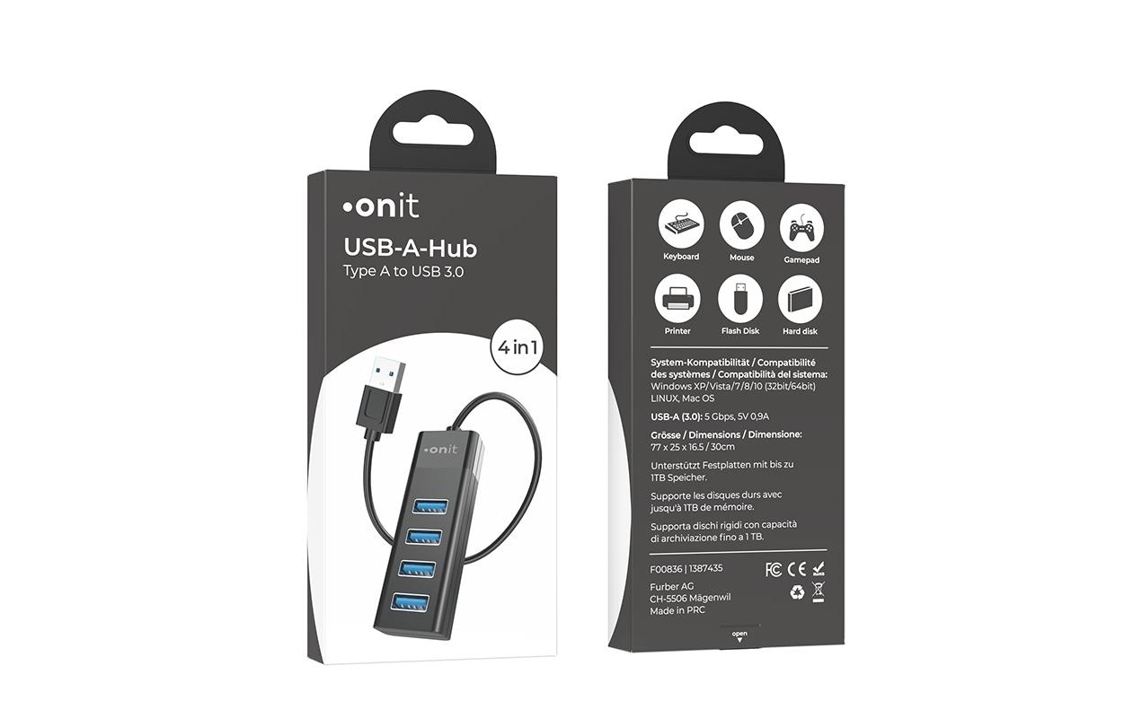 onit USB-Adapter »Type-A USB-Hub«