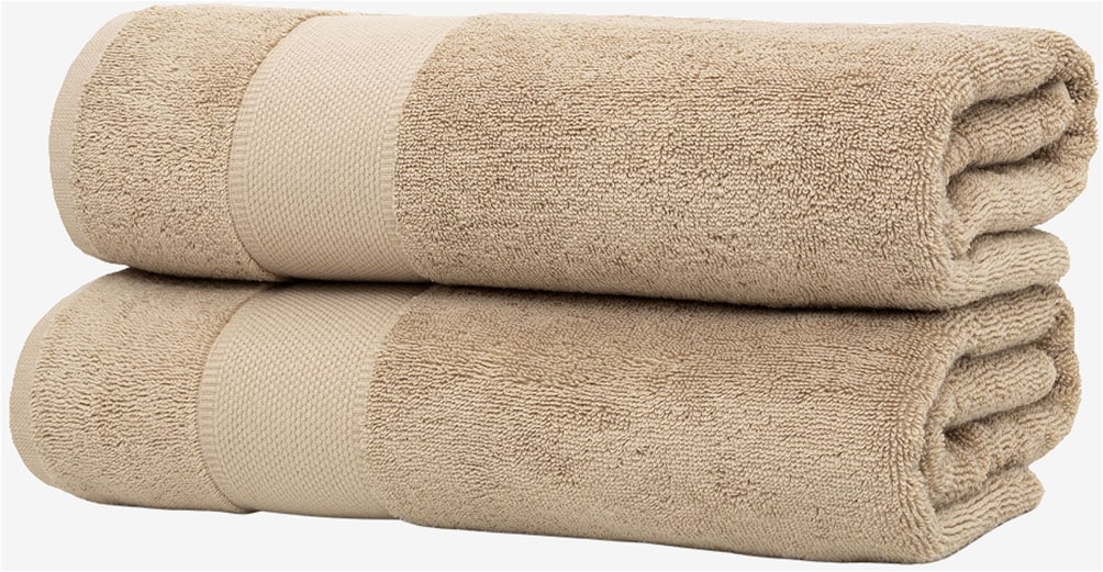 Wolkenfeld Duschtücher »Premium Low-Twist Baumwolle 550 g/m² – 2 grosse Duschtücher« 70×140 cm – weich, saugfähig und ideal für Bad & Wellness