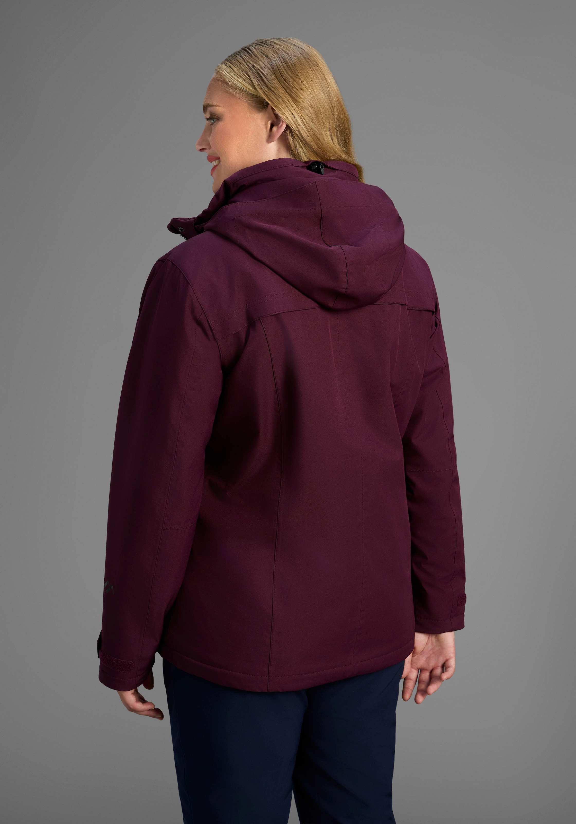 Maier Sports Veste tous temps »DA-JACKE MTEX EL. LISBON« mit Kapuze Auch in Kurz-Grössen, atmungsaktiv, wasserdicht, winddicht