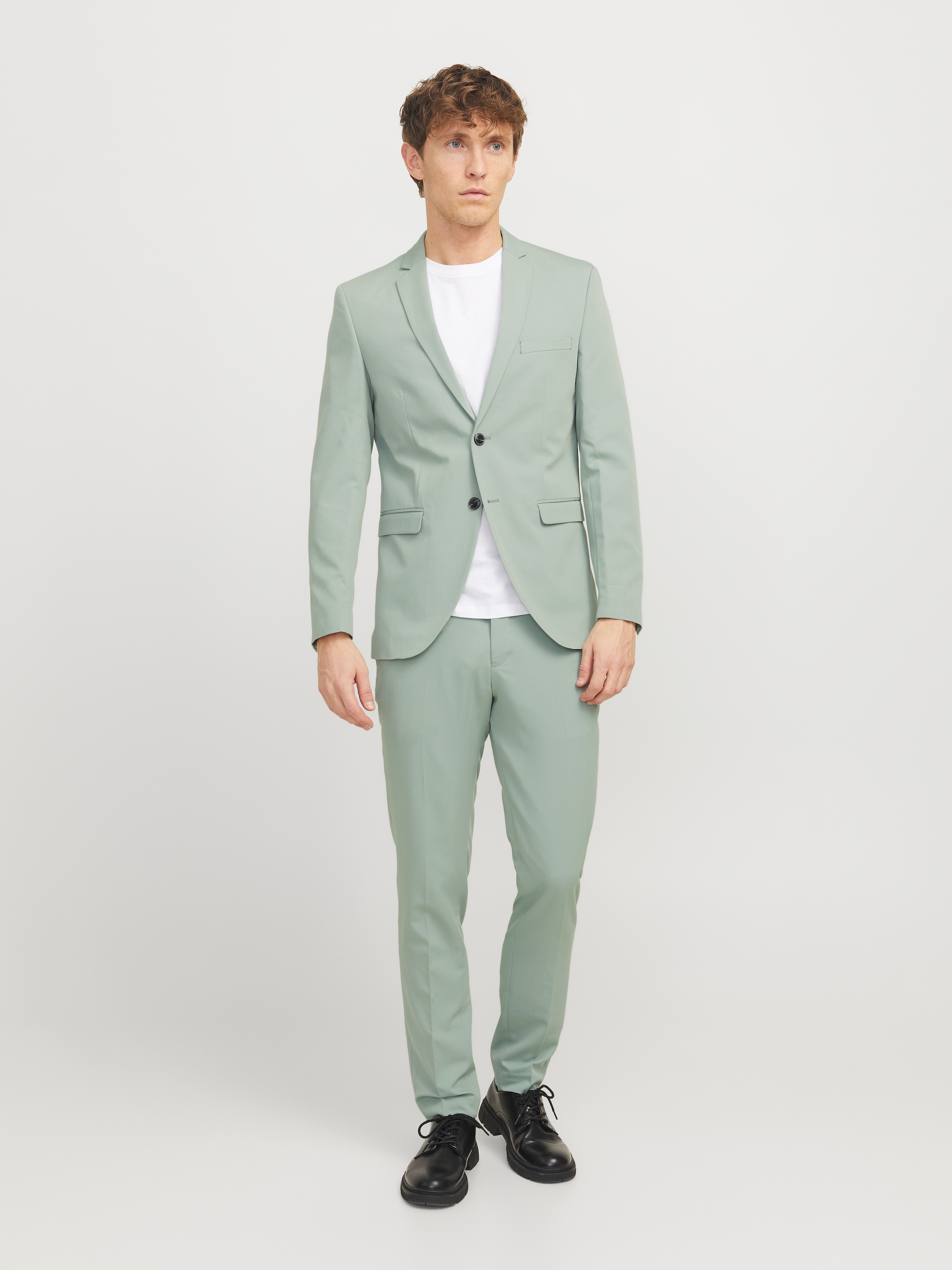 Jack & Jones Costume »JPRFRANCO  Extra schmal, pflegeleicht, stilvoll mit fallendem Revers« coupe slim Materialmix, slim fit
