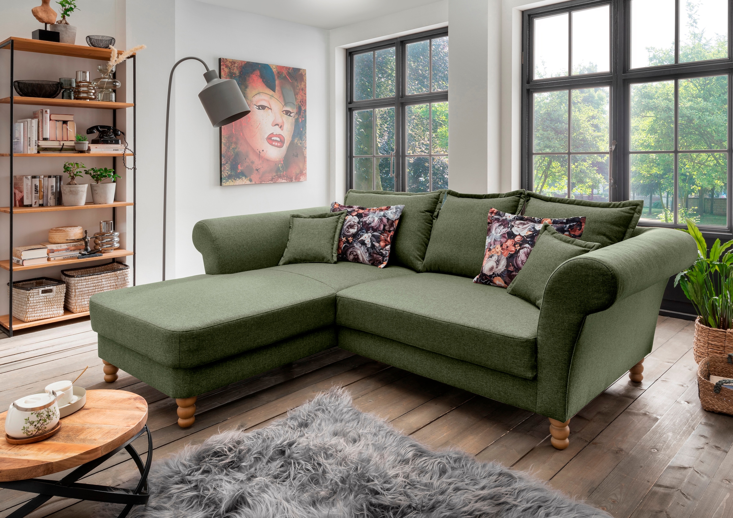 Home affaire Ecksofa »Tassilo Mega Polsterecke mit Kaltschaum im Sitz, bequem, L-Form«