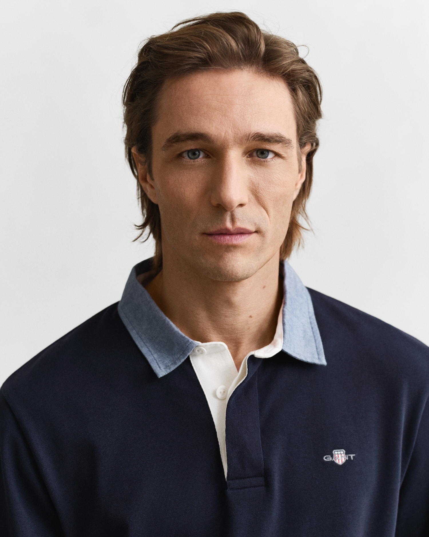 Gant Langarm-Poloshirt »REG CHAMBRAY HEAVY RUGGER«